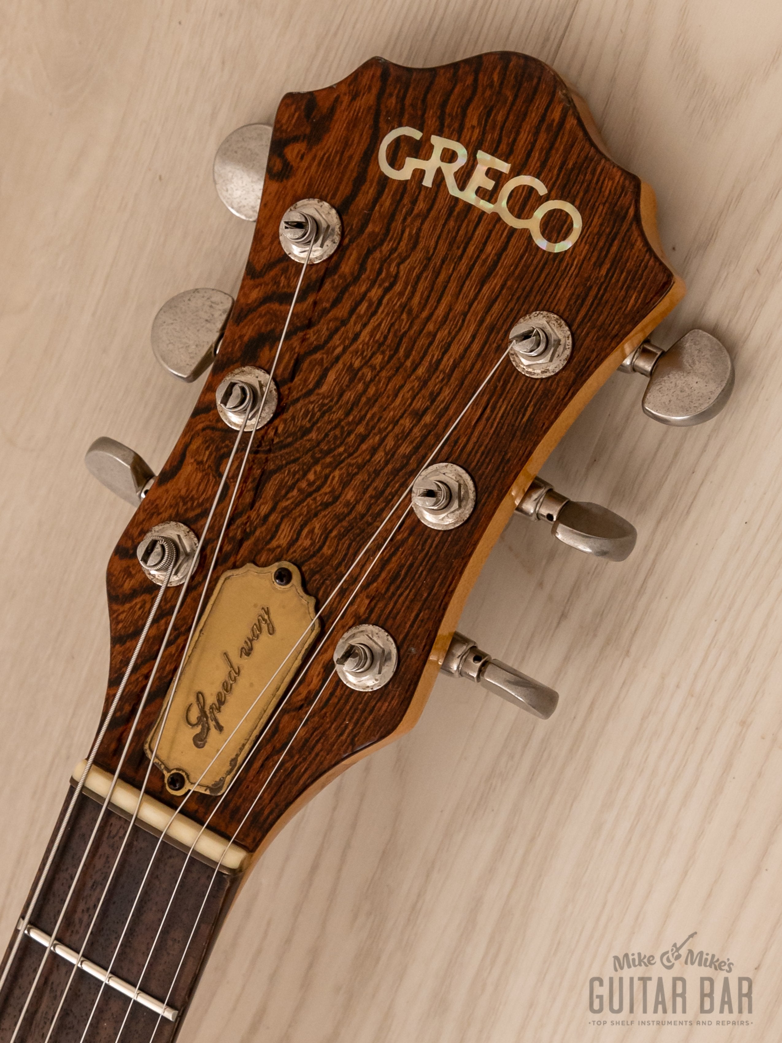 1979 Greco GO700 Speed Way Vintage Neck Through Guitar Dark Stain, Japan Fujigen