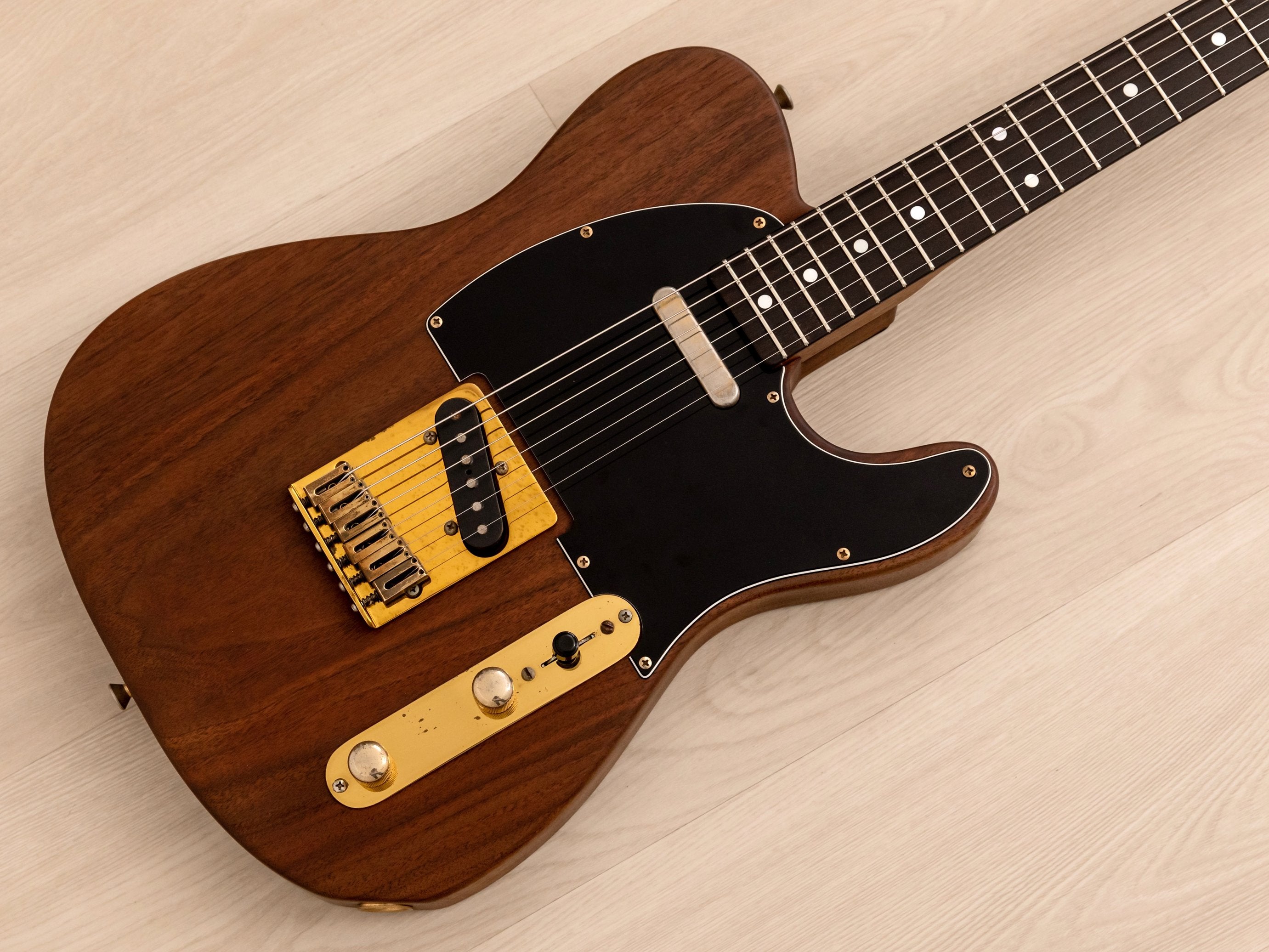 1984 ESP TE Model T-Style Vintage Guitar, Mahogany w/ Gold Hardware & USA Seymour Duncans, Japan