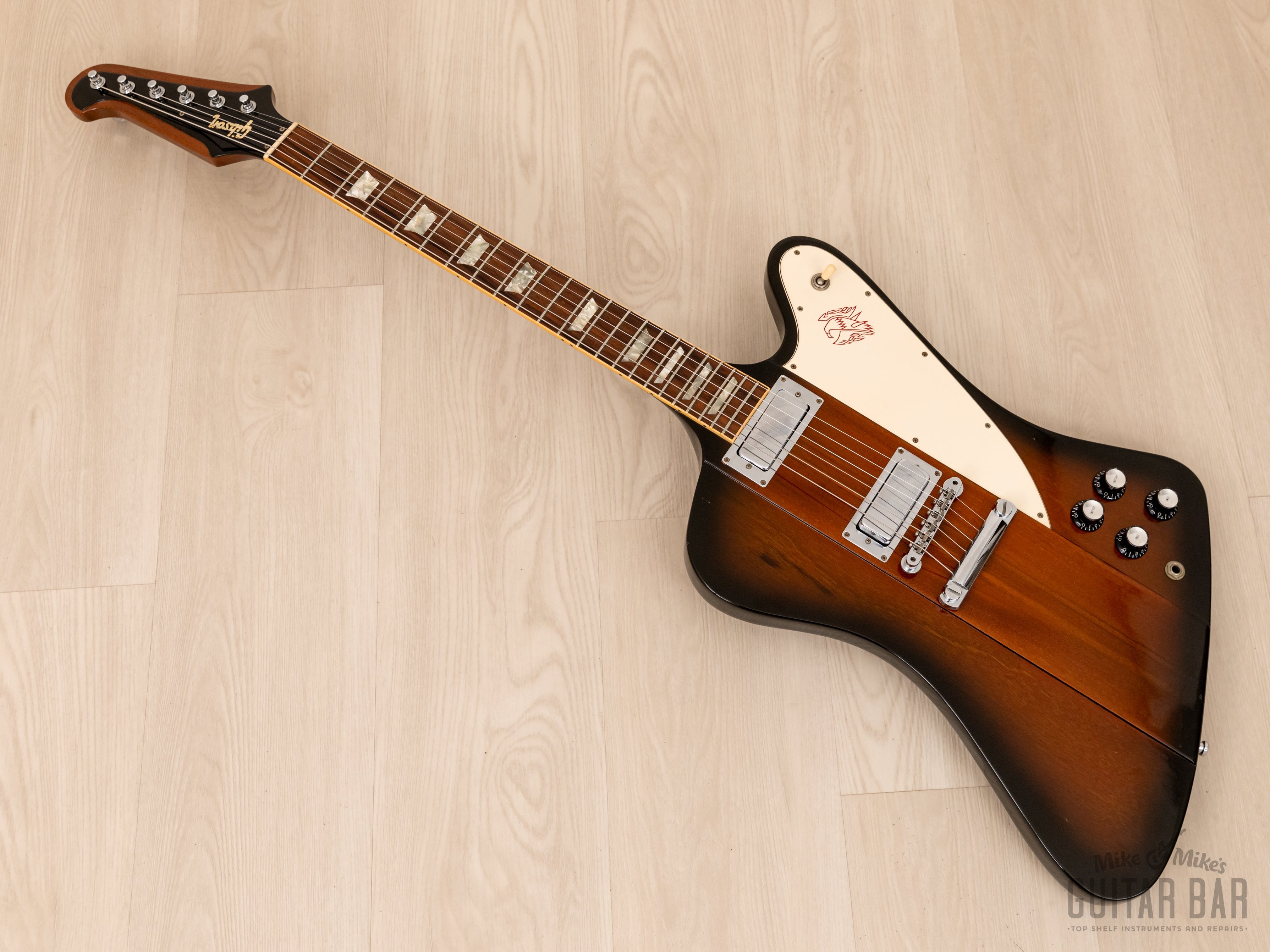 1996 Gibson Firebird V Vintage Sunburst 100% Original w/ Banjo Tuners, Case