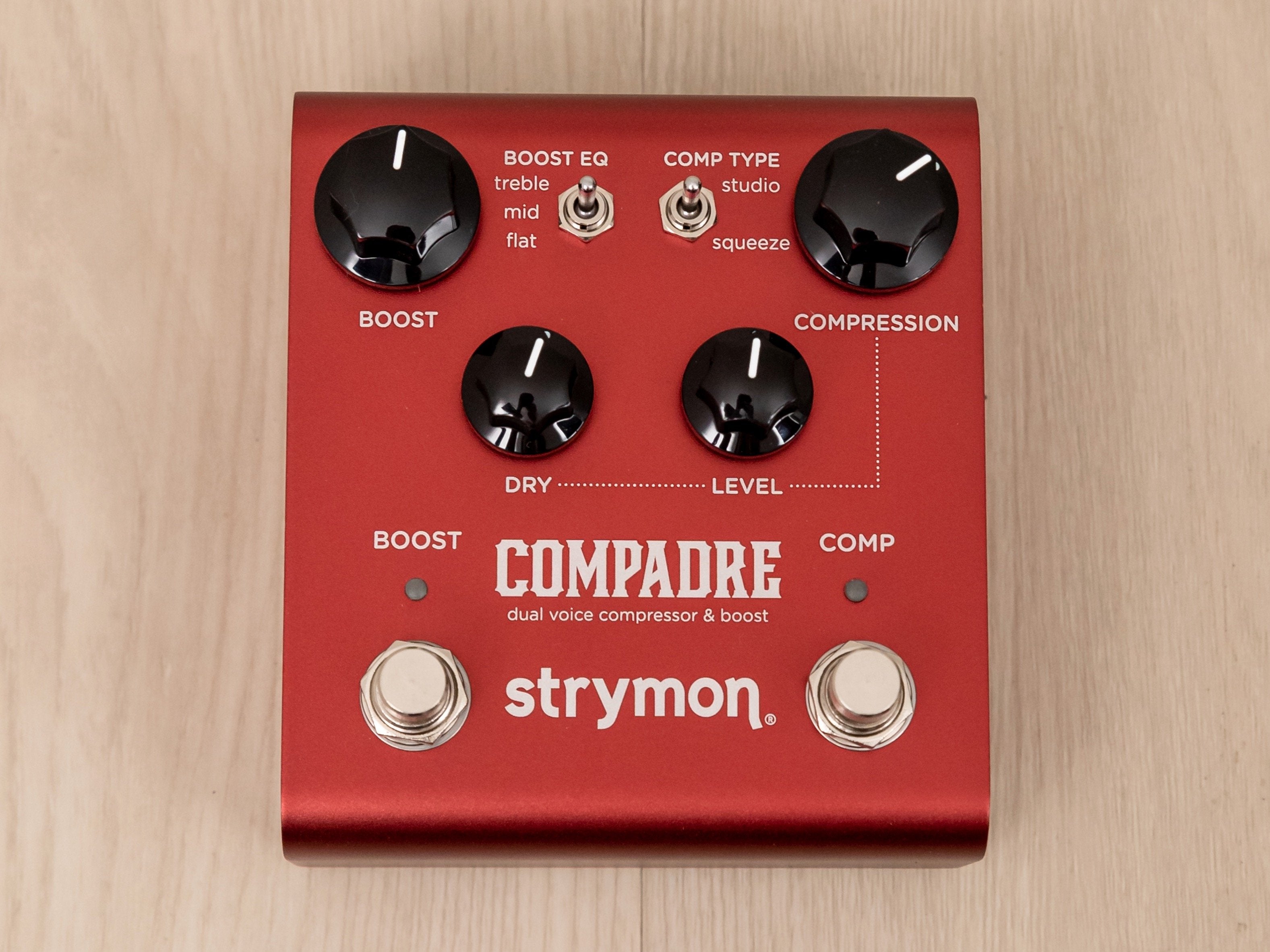 Strymon Compadre Dual Voice Compressor Effects Pedal, Mint w/ Box, Power Supply