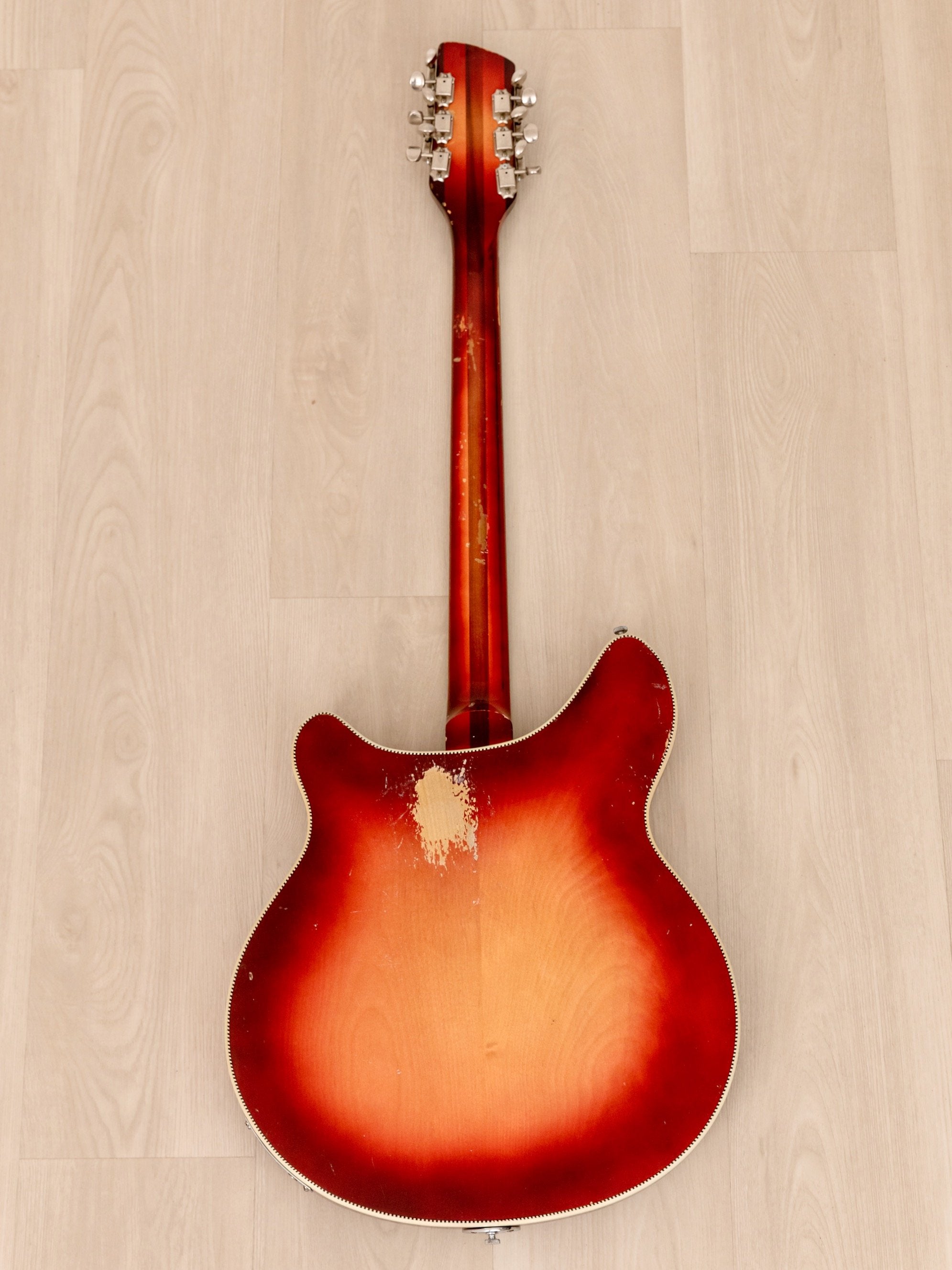 1965 Rickenbacker 360/12 Vintage Semi-Hollow 12 String Guitar Fireglo w/ Toaster Pickups, Case