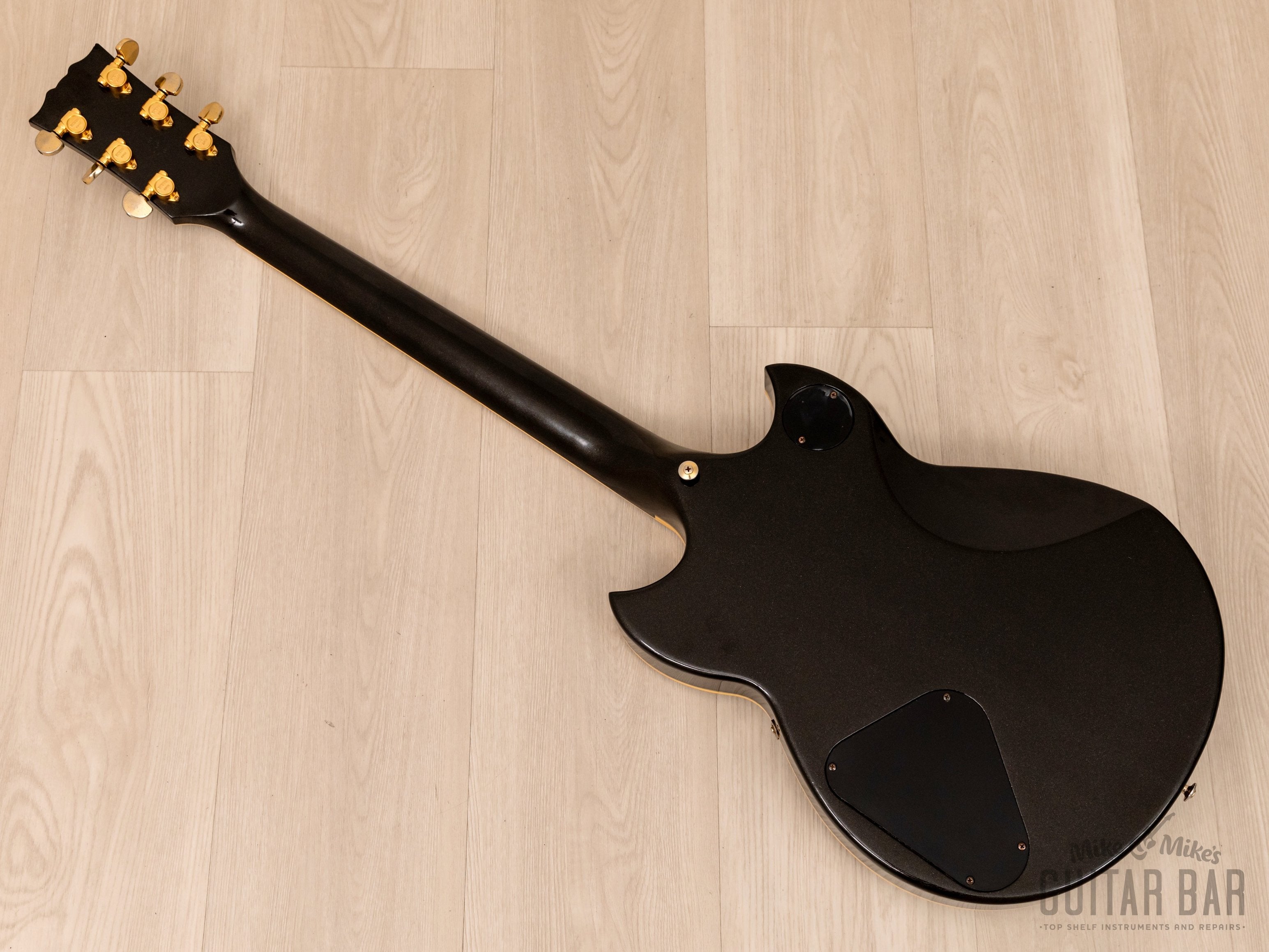 1982 Yamaha SG3000 Custom Vintage Guitar Metallic Black, Collector-Grade w/ Case & Hangtag