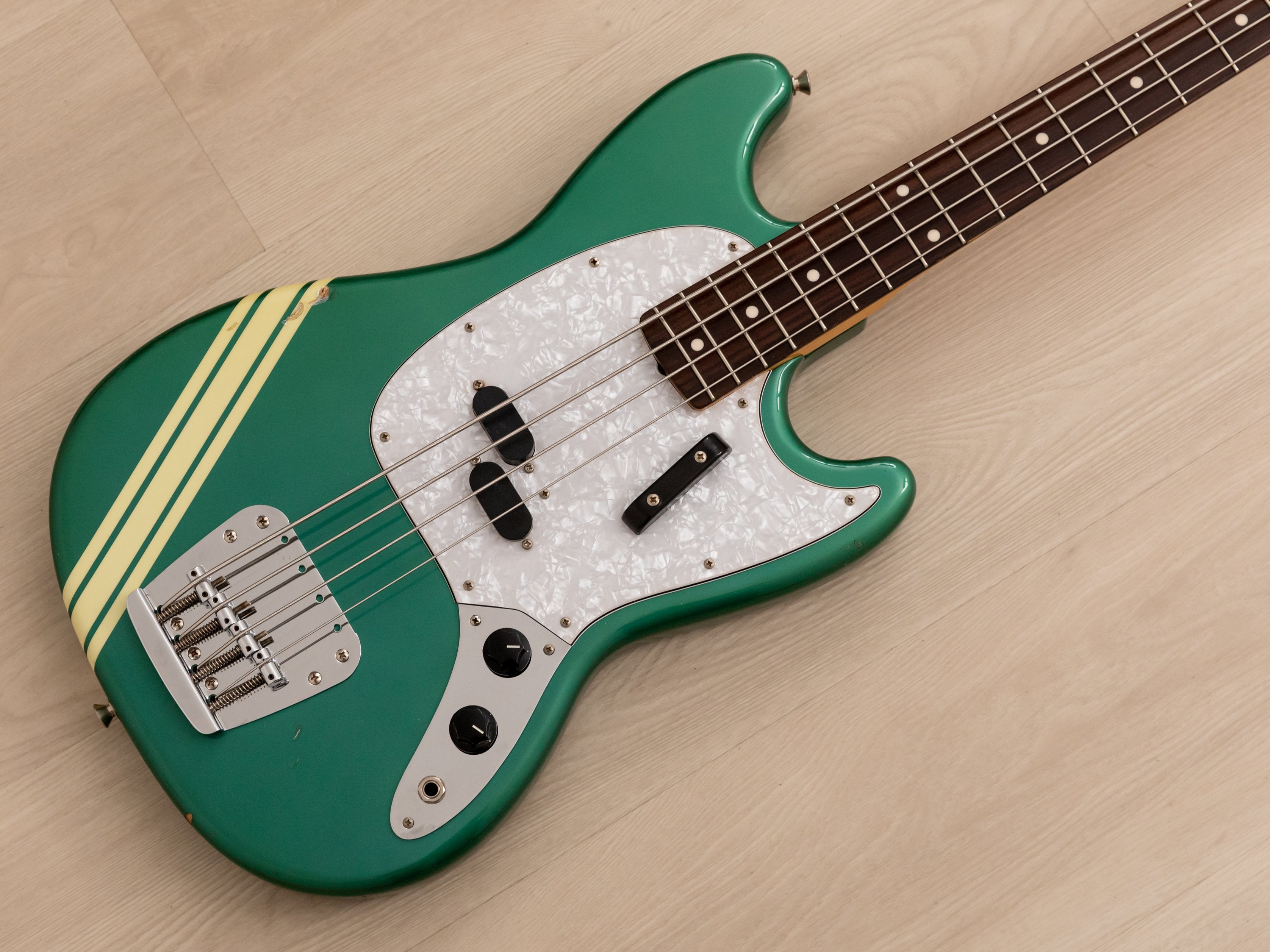 2005 Fender Competition Mustang Bass '69 Vintage Reissue MB-SD/CO Ocean Turquoise, Japan CIJ