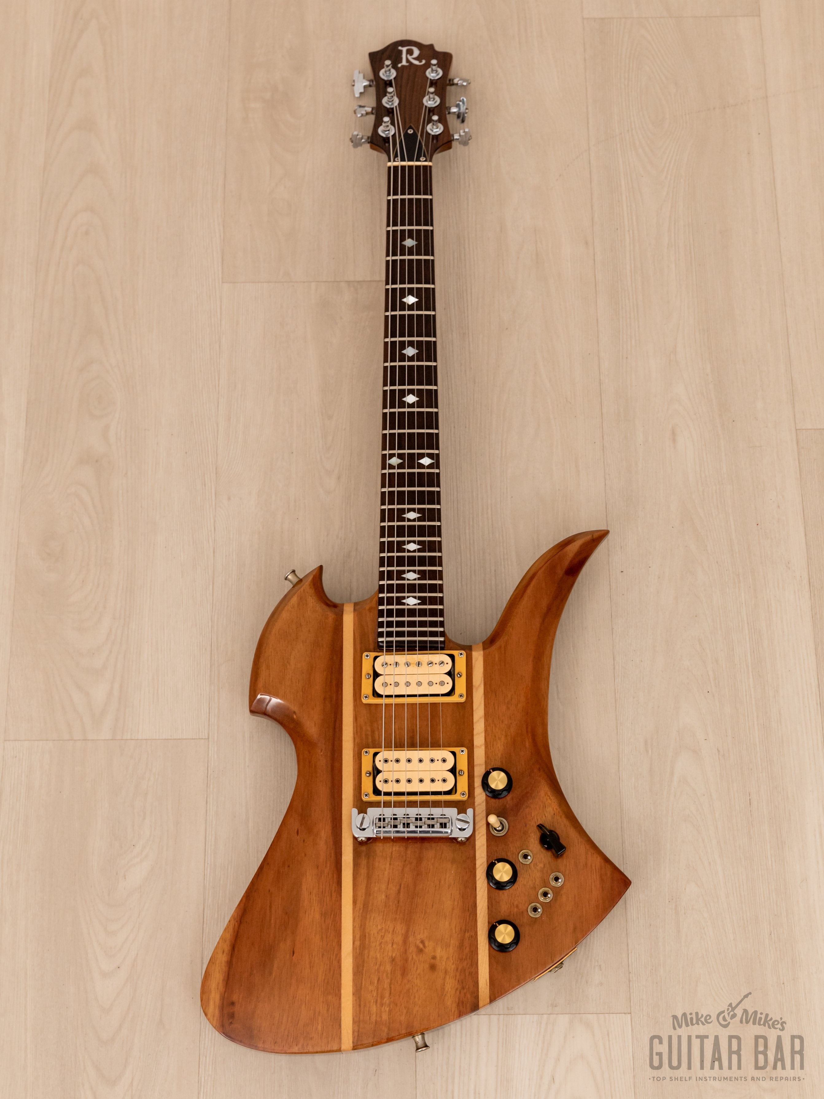 1983 BC Rich USA Mockingbird Vintage Neck Through Guitar Koa