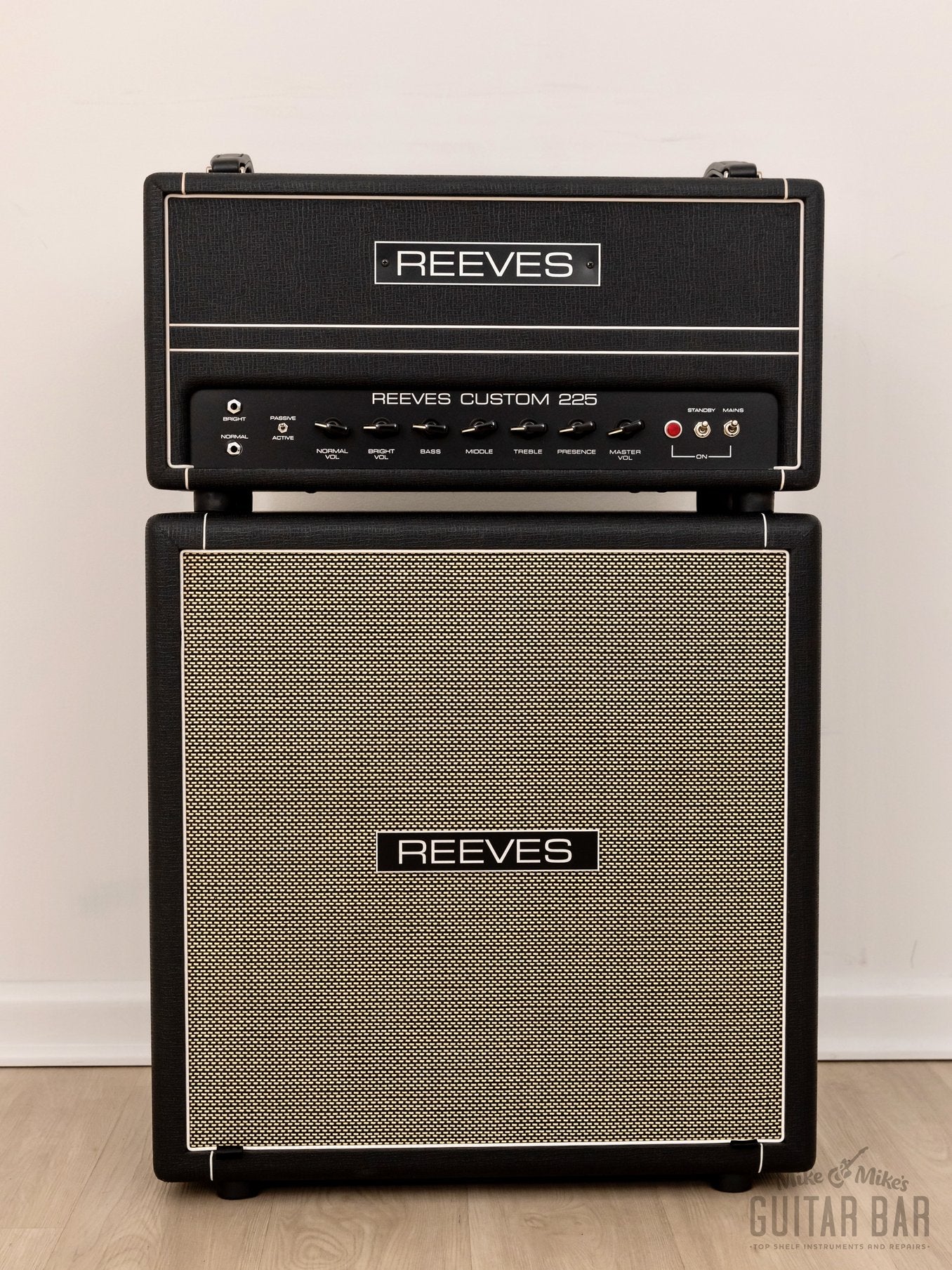 Reeves Custom 225 Boutique Tube Bass Amp Stack w/ 4x10 Cabinet, KT88