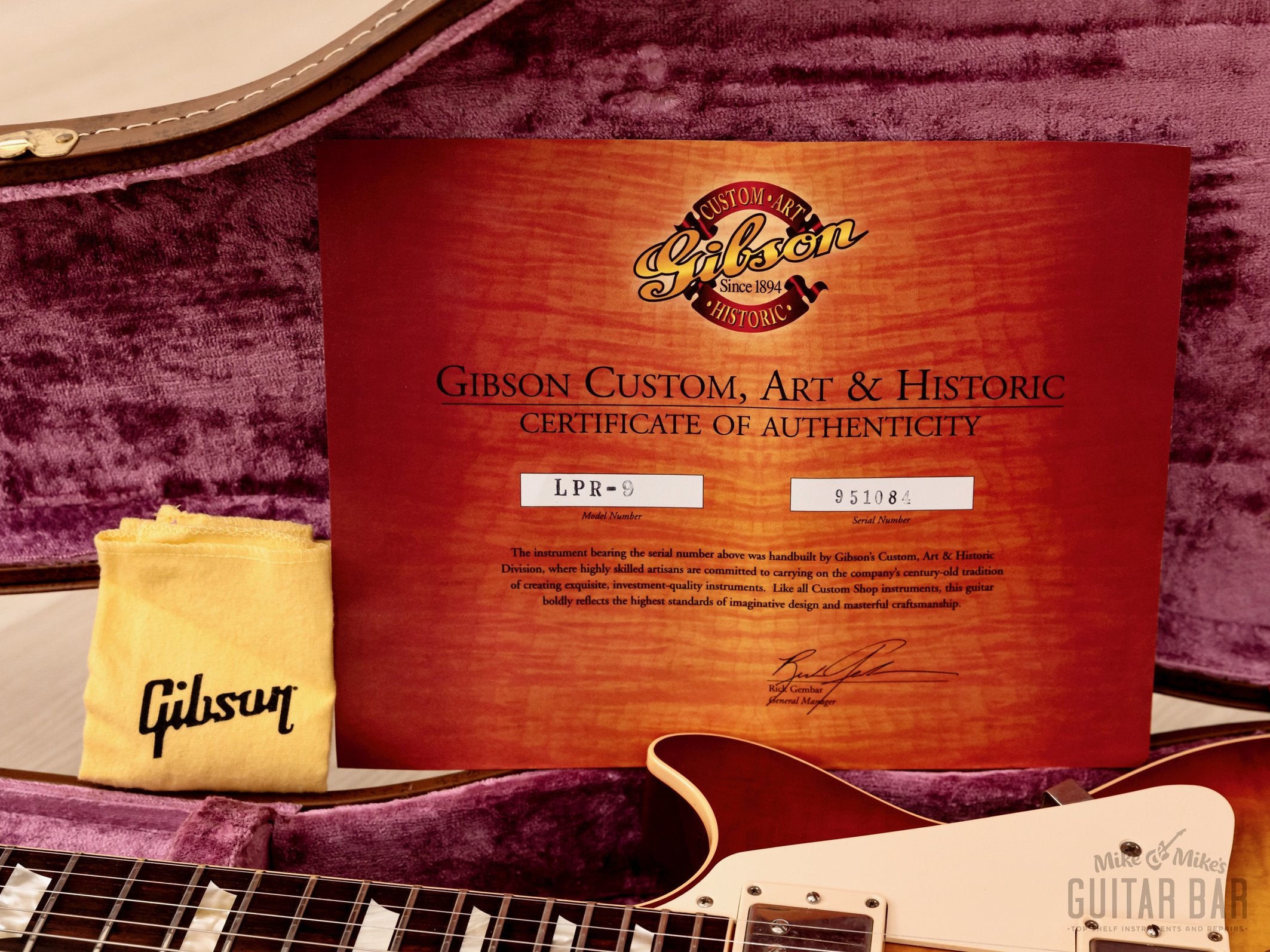 2005 Gibson Custom Shop Historic 1959 Les Paul Standard R9 Flame Top w/ Case, COA