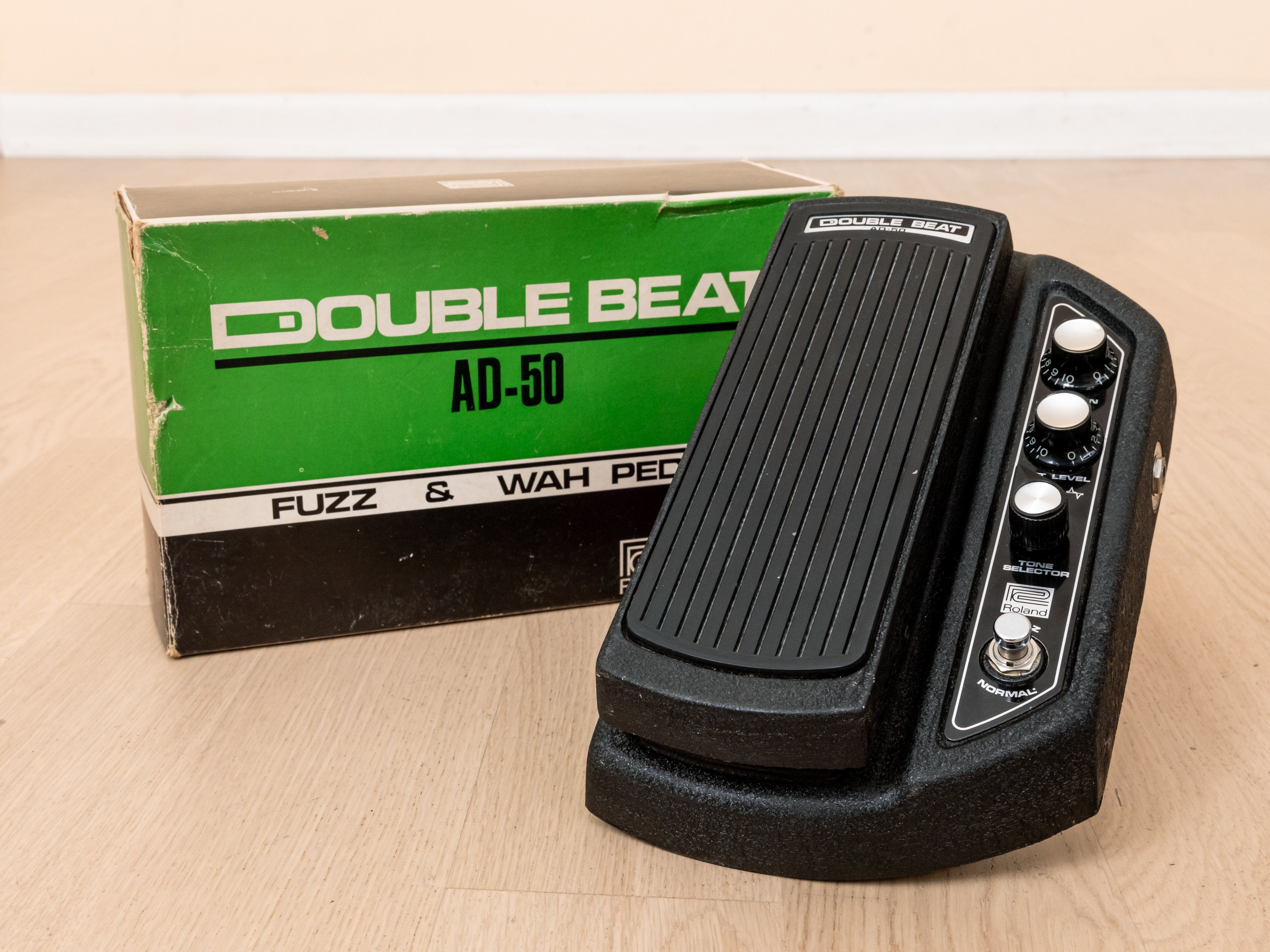 1970s Roland Double Beat AD-50 Fuzz & Wah, Near Mint w/ Box