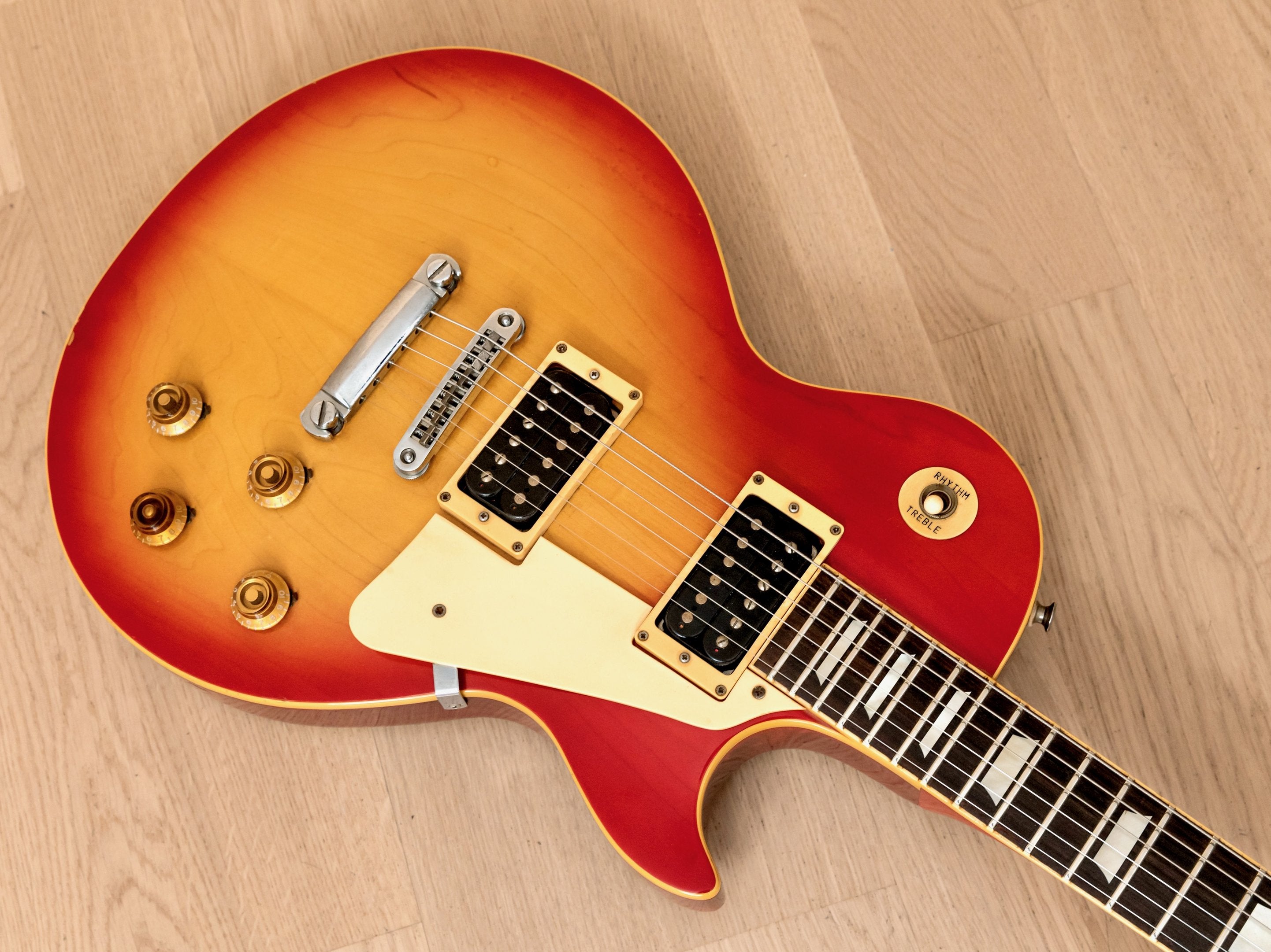 1976 Greco EG900 Standard Vintage Carved Top Electric Guitar Cherry Sunburst, Japan Fujigen