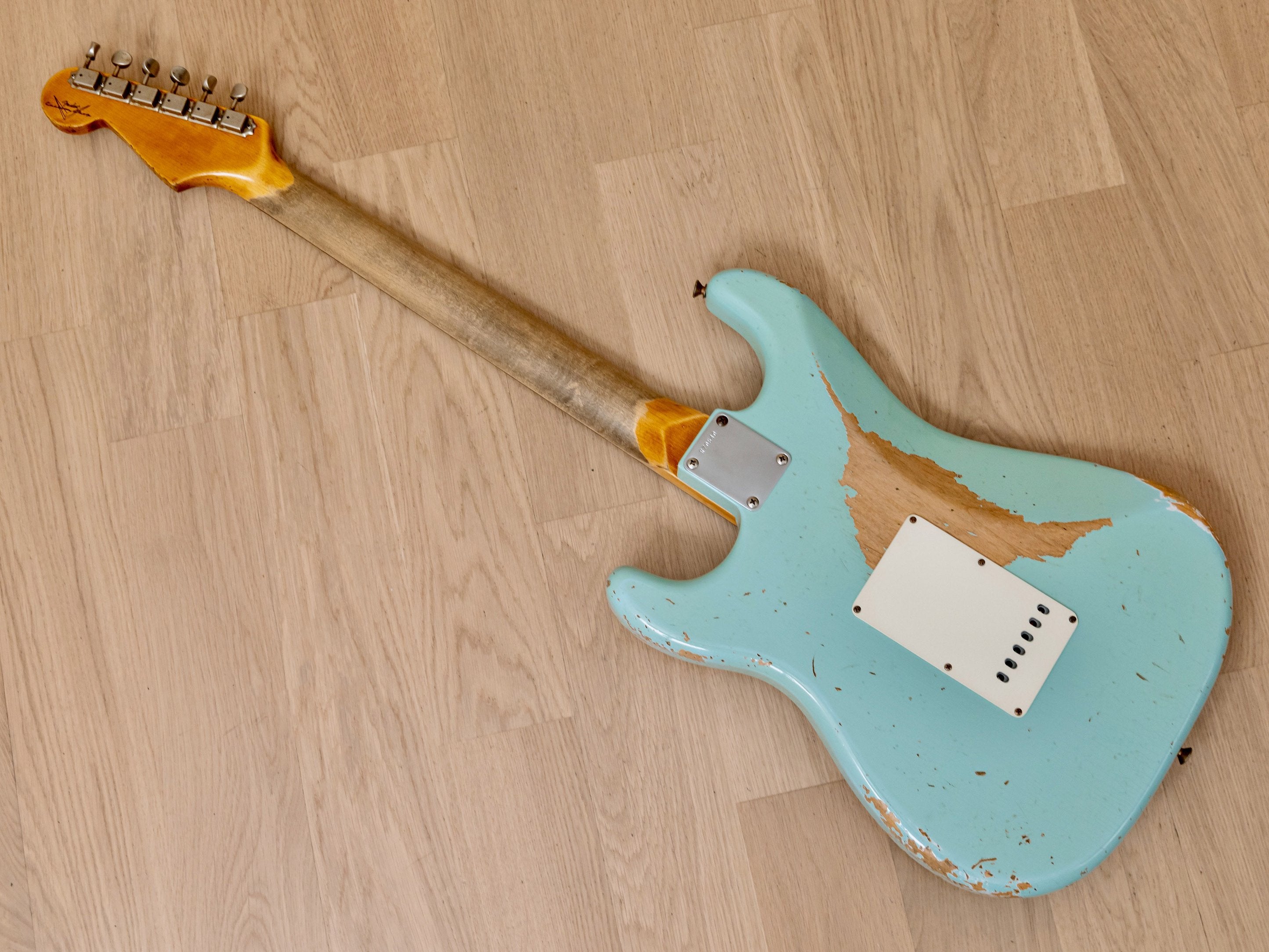 2013 Fender Custom Shop 1960 Stratocaster Heavy Relic, Faded Sonic Blue w/ Case, COA, Hangtags