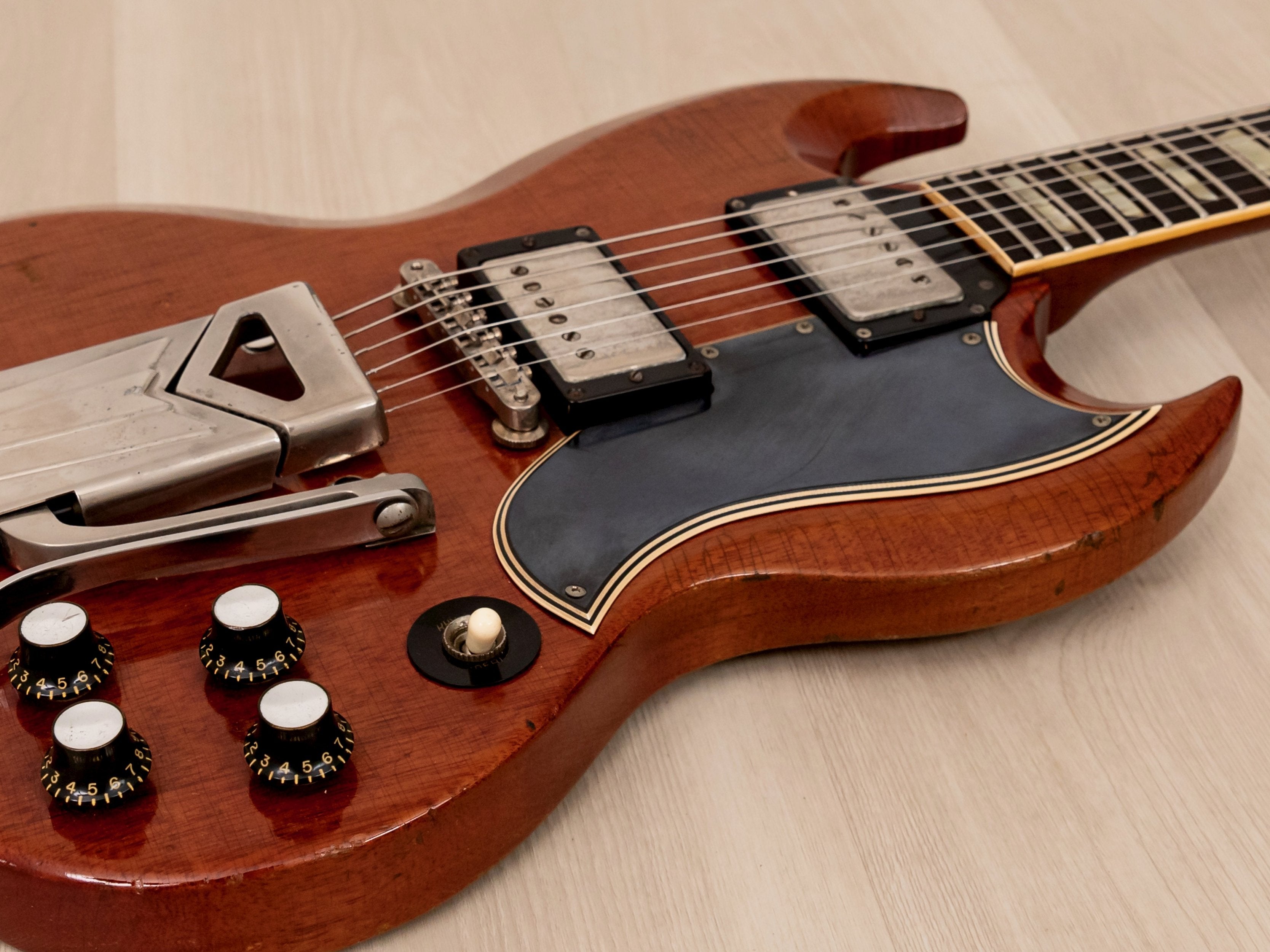 1961 Gibson Les Paul SG Standard Cherry w/ PAF Pickups, Case, 1 9/16