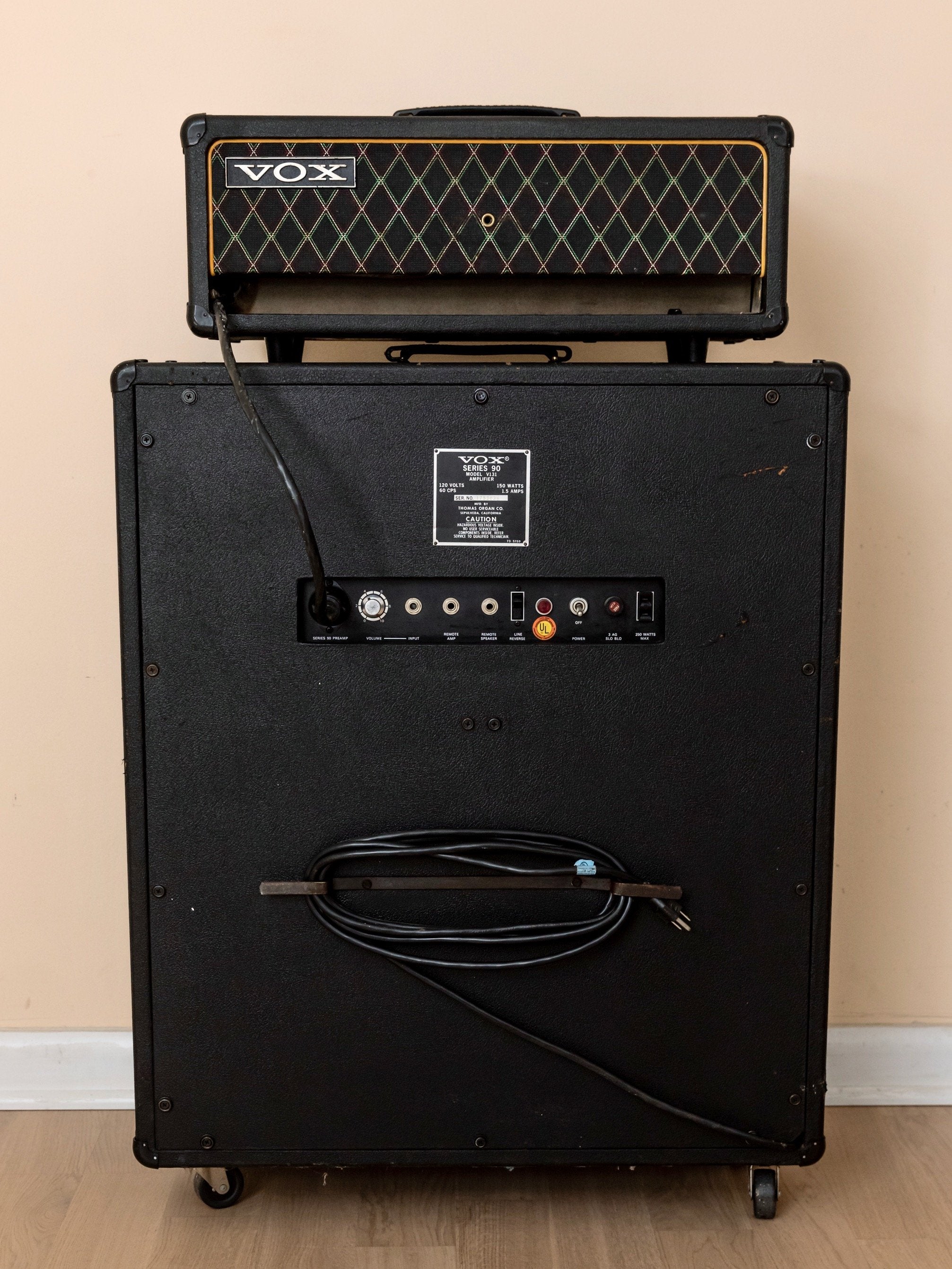 1969 Vox Series 90 Vintage Amp Head & Cab w/ Celestion Silver Bell T1656 Speakers