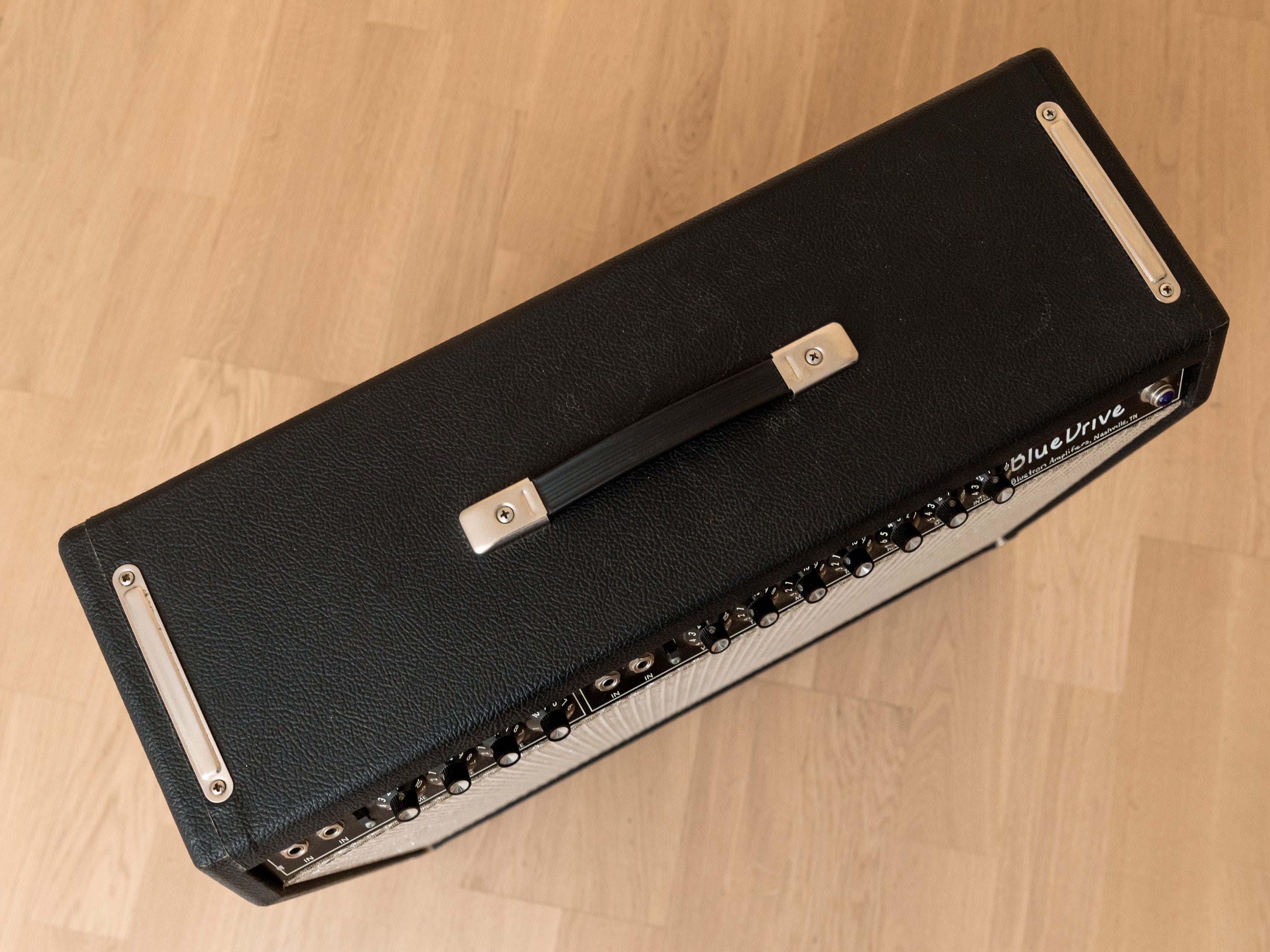 Bluetron BlueDrive Hand-Wired Black Panel-Style 2x12 Tube Combo Amp 85 Watt, 6L6
