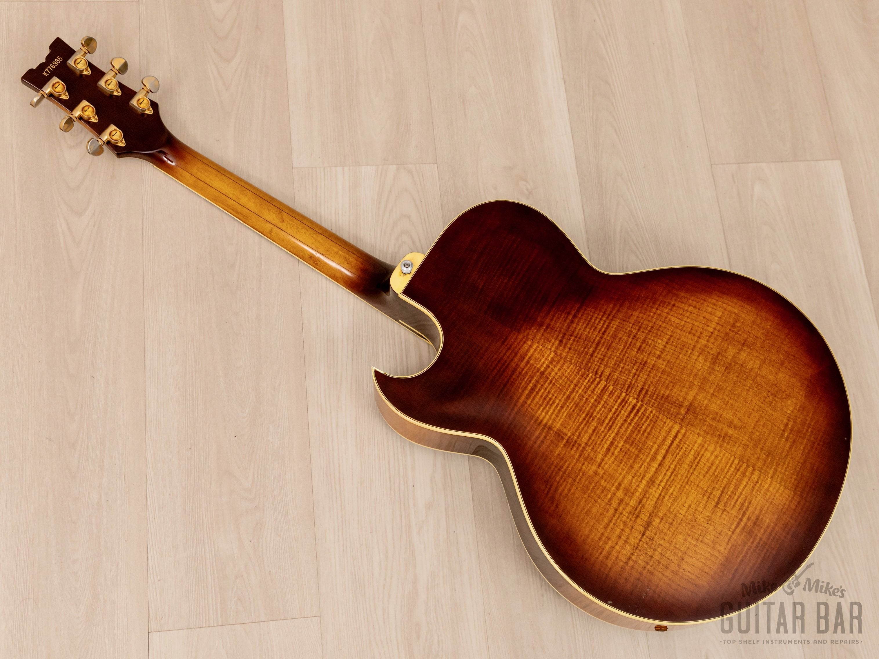 1977 Ibanez Artist 2635 Vintage Archtop Guitar Antique Violin w/ Maxon Super 80 Flying Fingers, Case