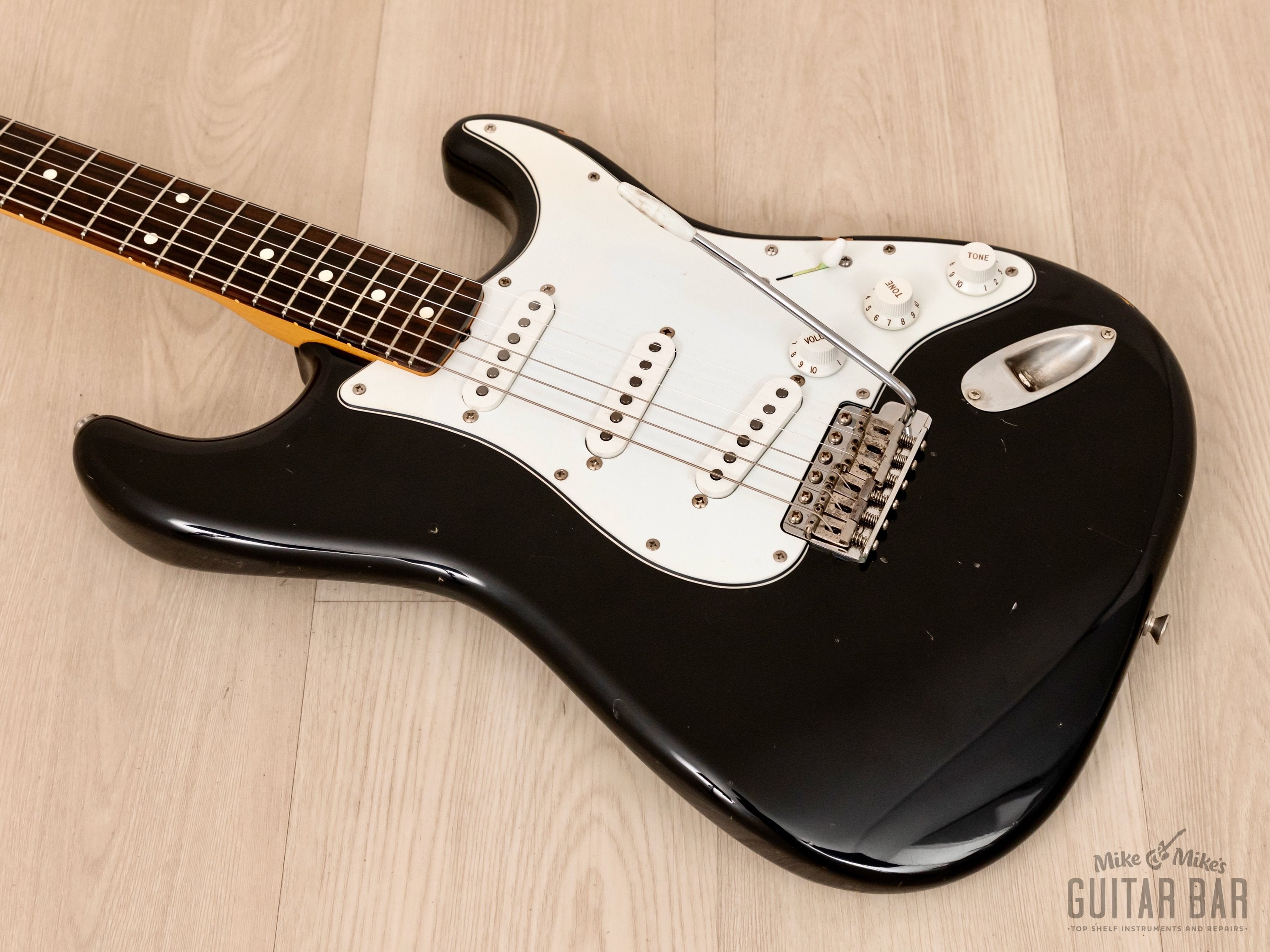 1982 Fender '62 Stratocaster JV ST62-65 Black w/ USA Pickups, Japan MIJ Fujigen