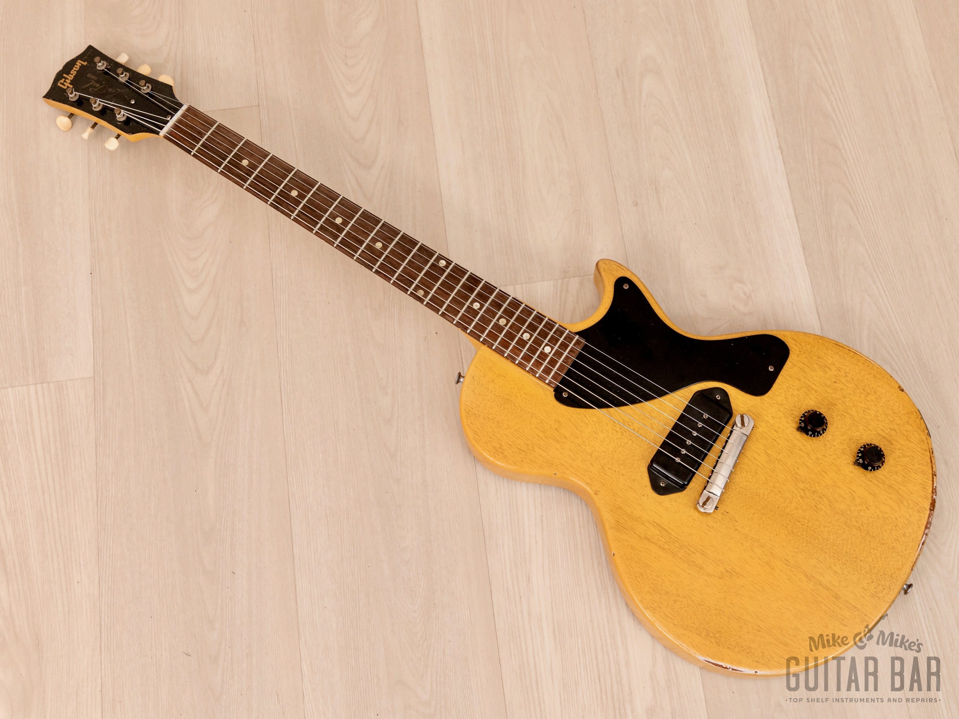 1956 Gibson Les Paul Junior Vintage Guitar TV Yellow w/ Case
