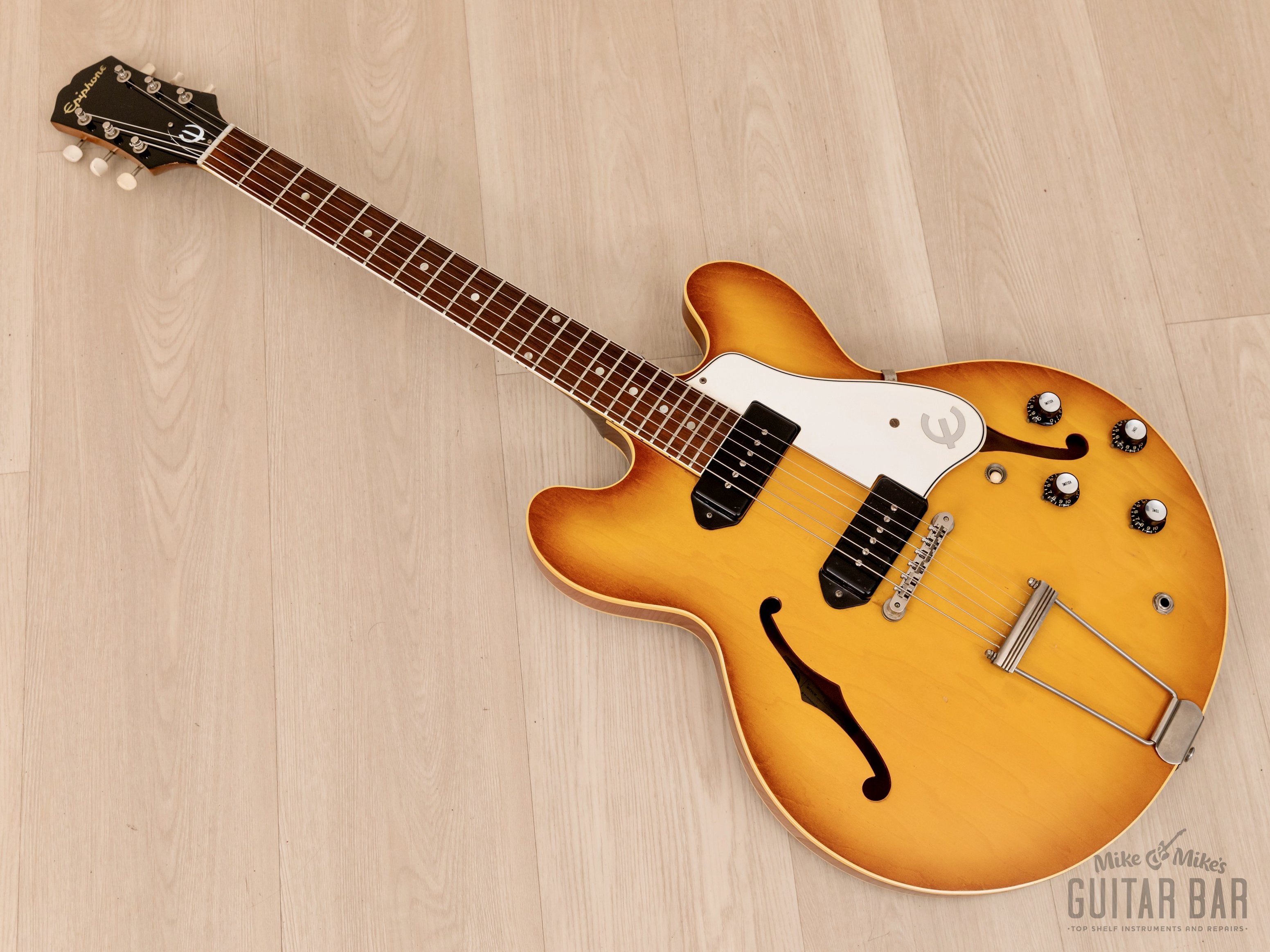 1961 Epiphone Casino E-230TD Vintage Electric Guitar Royal Tan, First-Year w/ Case