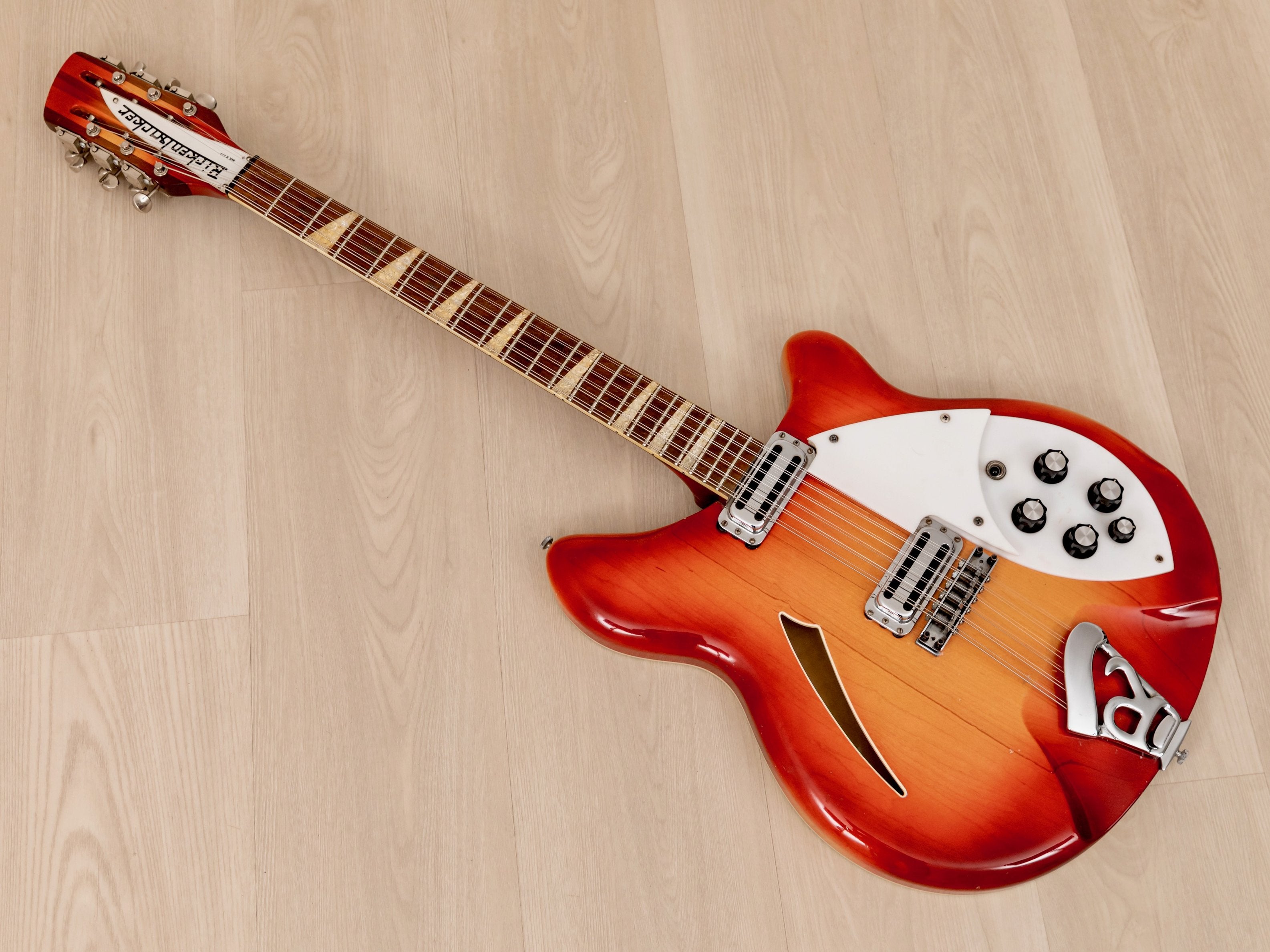 1965 Rickenbacker 360/12 Vintage Semi-Hollow 12 String Guitar Fireglo w/ Toaster Pickups, Case