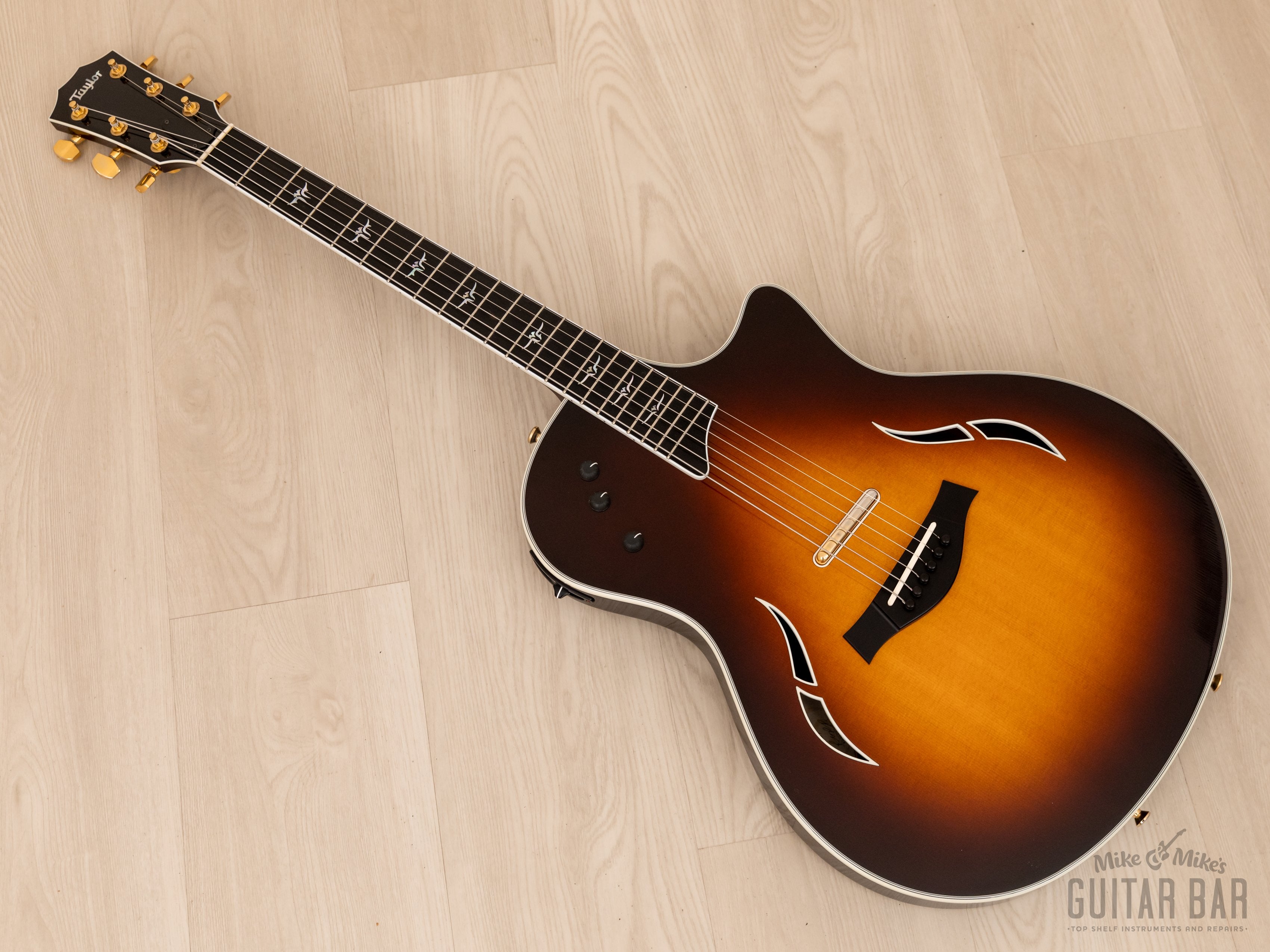 2005 Taylor T5-C Custom Acoustic Electric Guitar Spruce Top Sunburst, Near-Mint w/ Case