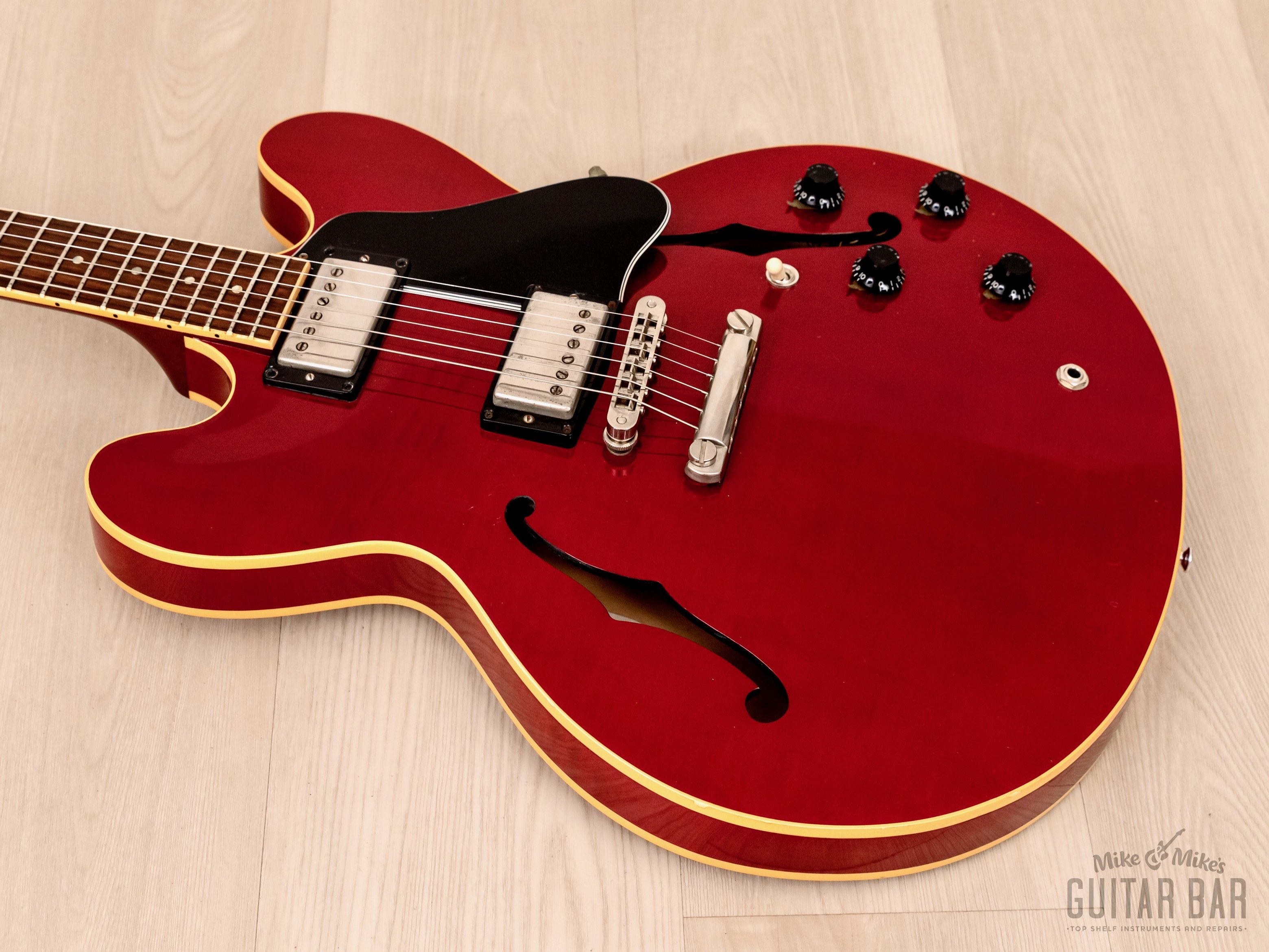 1991 Gibson Memphis ES-335 Dot Figured, Cherry w/ '57 Classic PAFs & Case