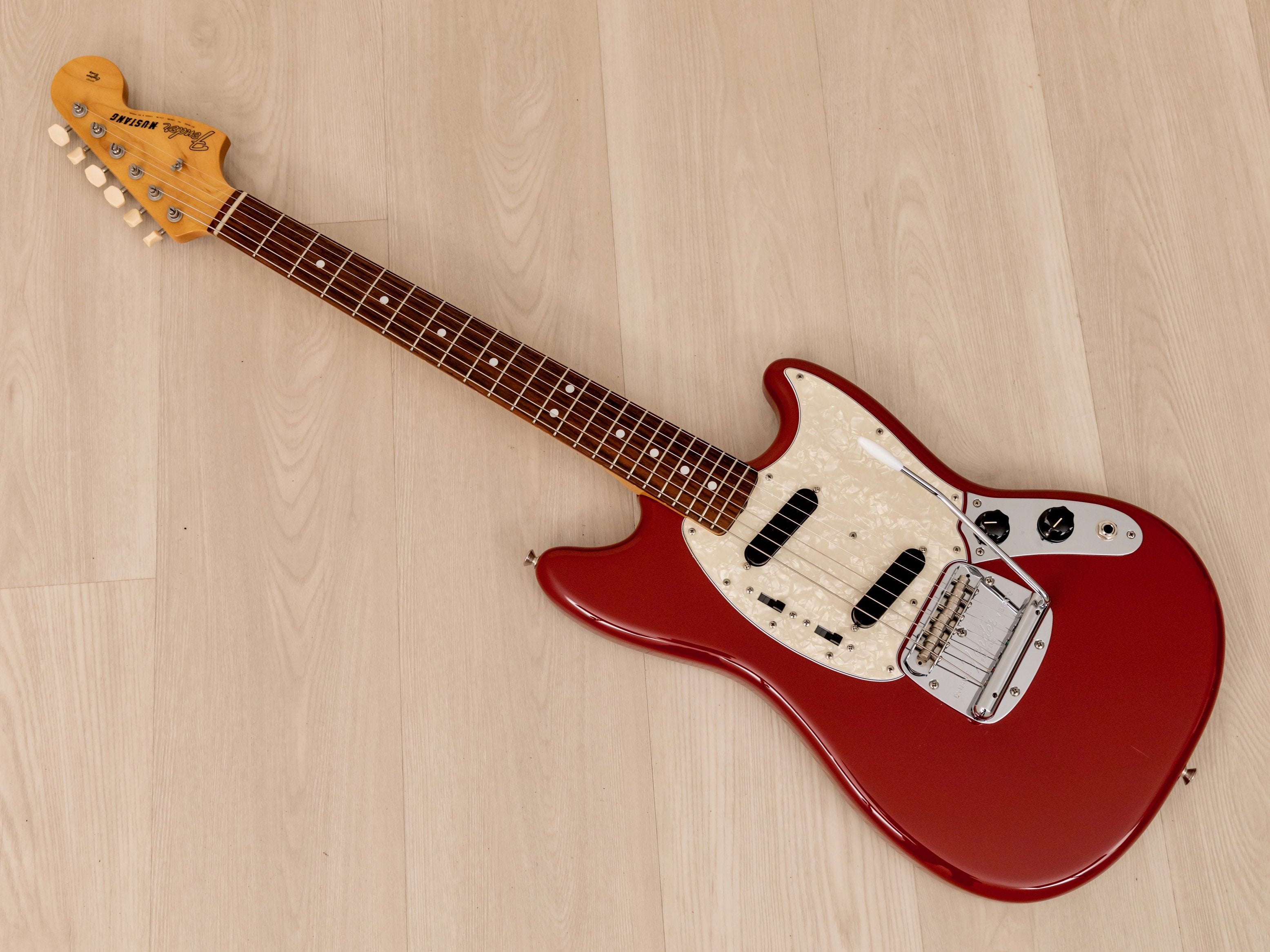 2010 Fender Mustang ’65 Vintage Reissue MG65 Dakota Red w/ Gray Bobbins & USA Harness, Japan MIJ