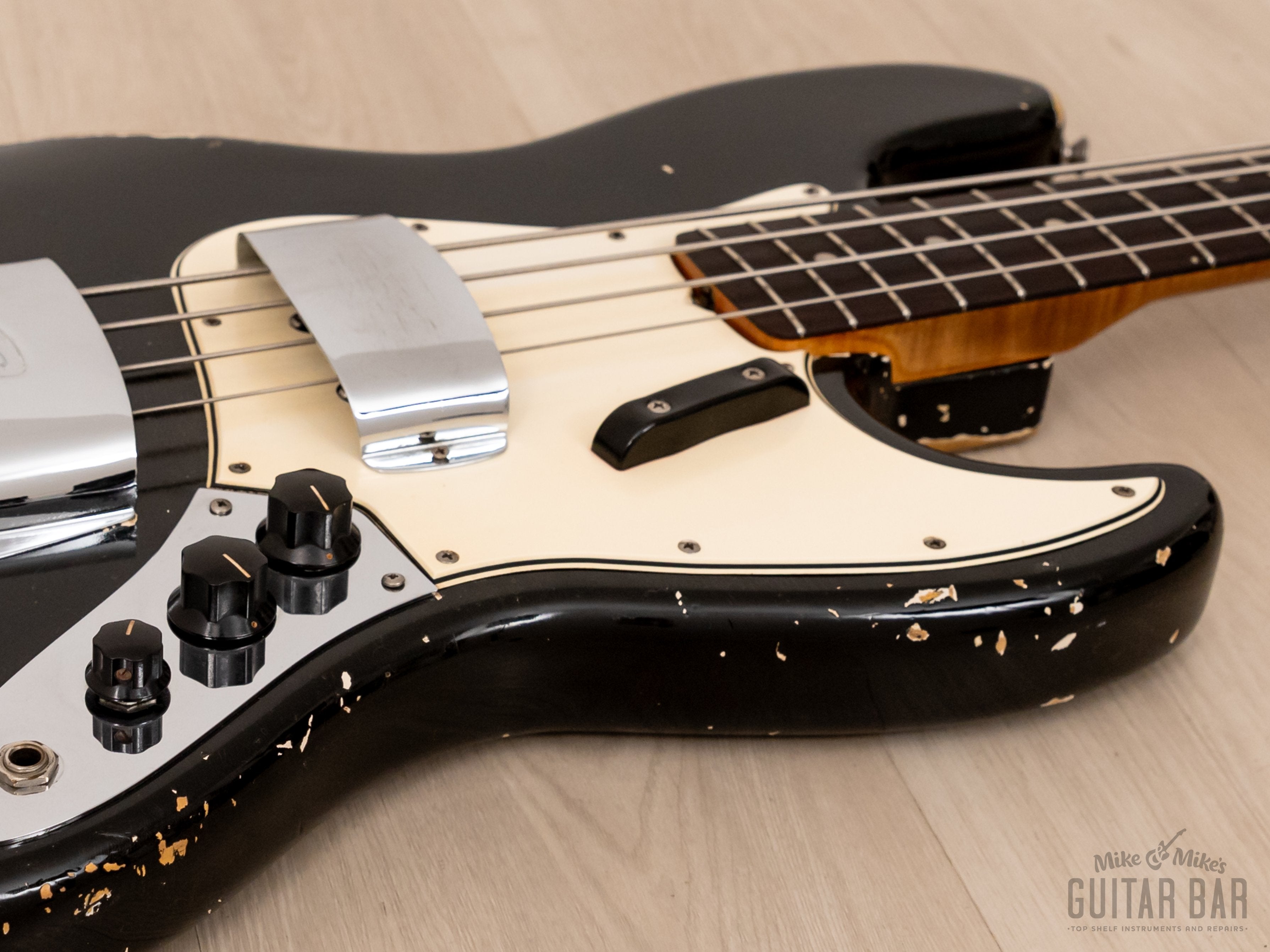 1965 Fender Jazz Bass Vintage Custom Color Black w/ Blonde Case