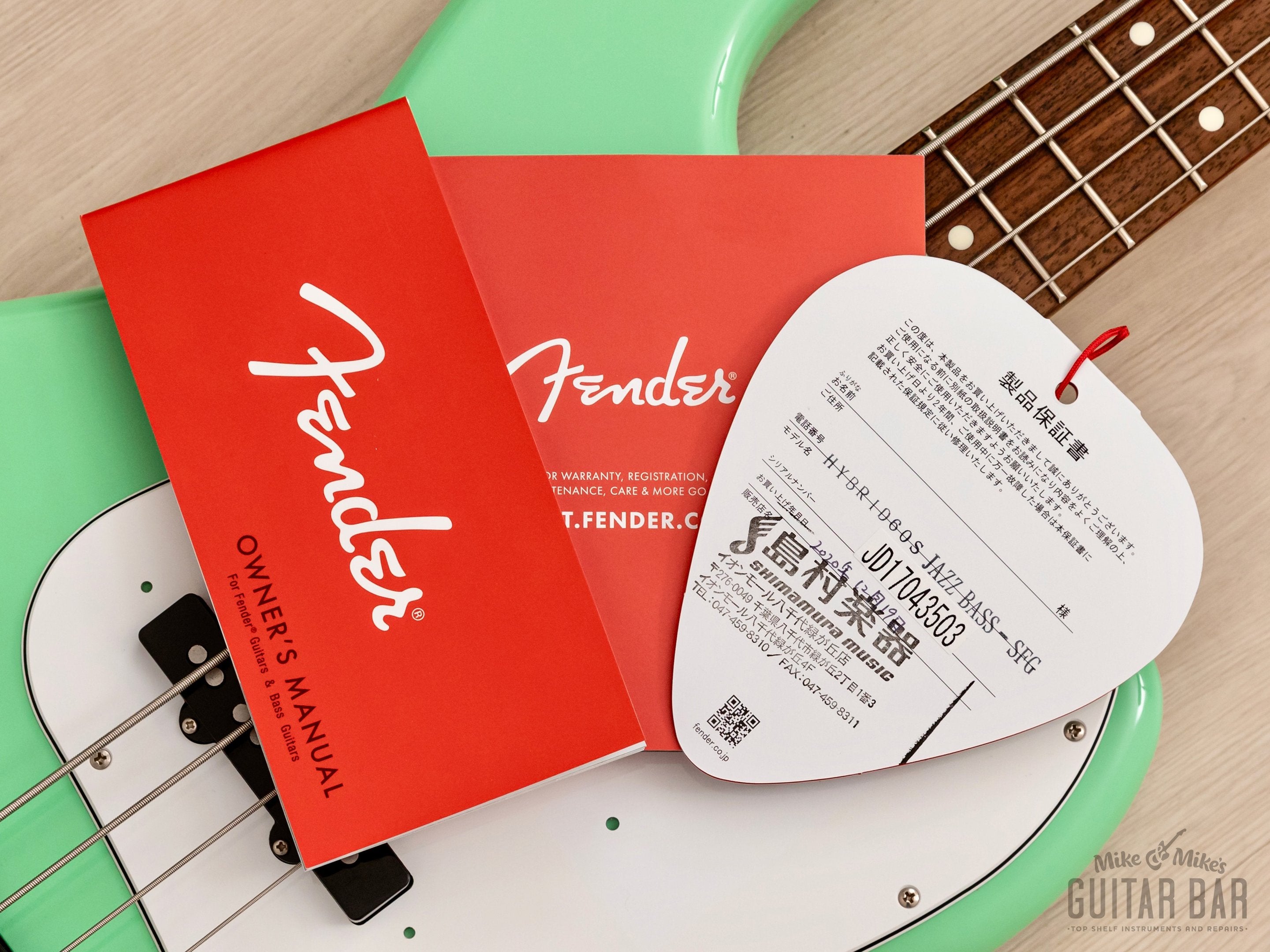 2017 Fender Hybrid 60s Jazz Bass Surf Green, Near-Mint w/ Hangtags, Japan MIJ