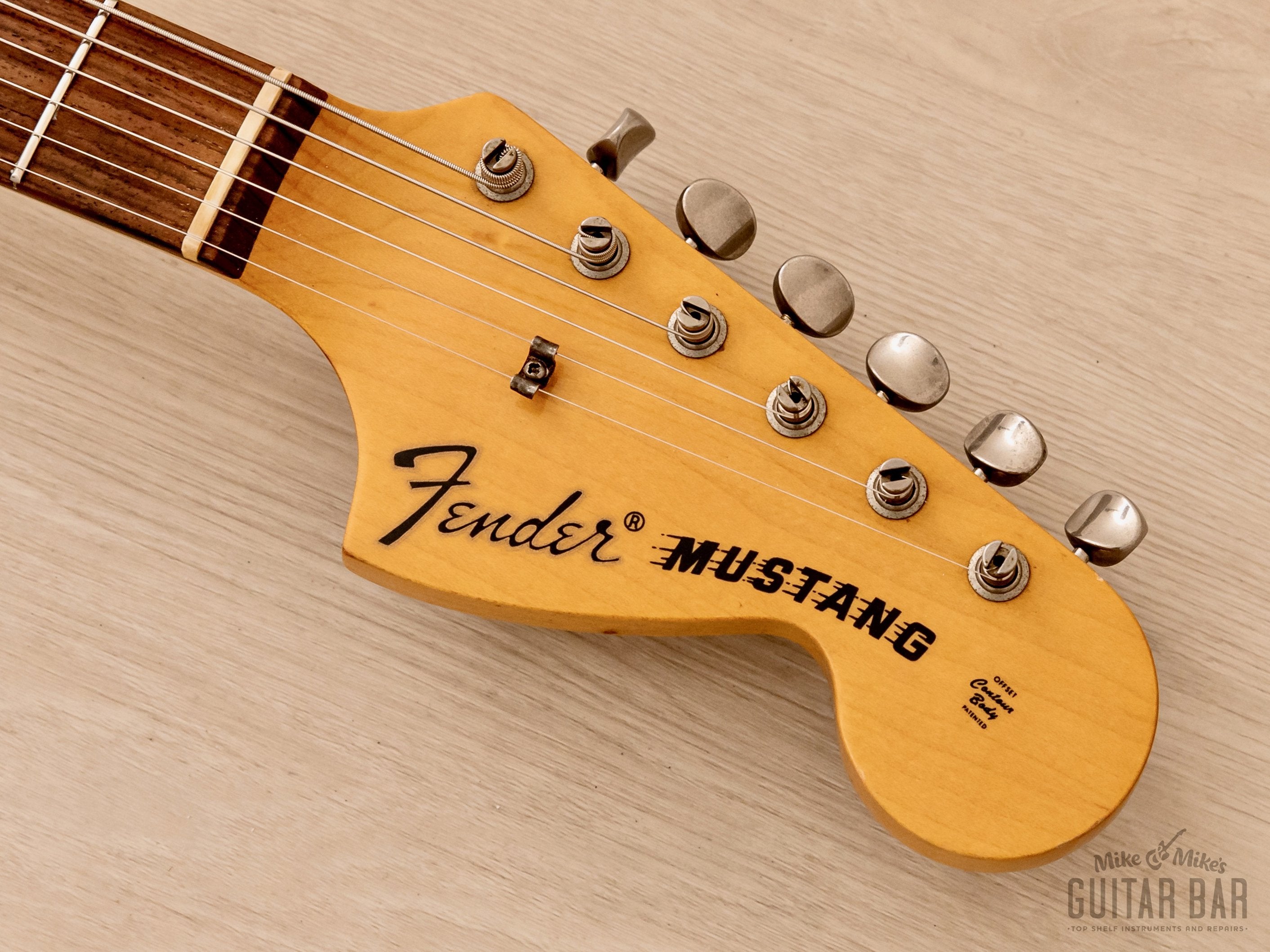 1996 Fender Mustang ‘69 Vintage Reissue MG69-65 Yellow White, Japan MIJ