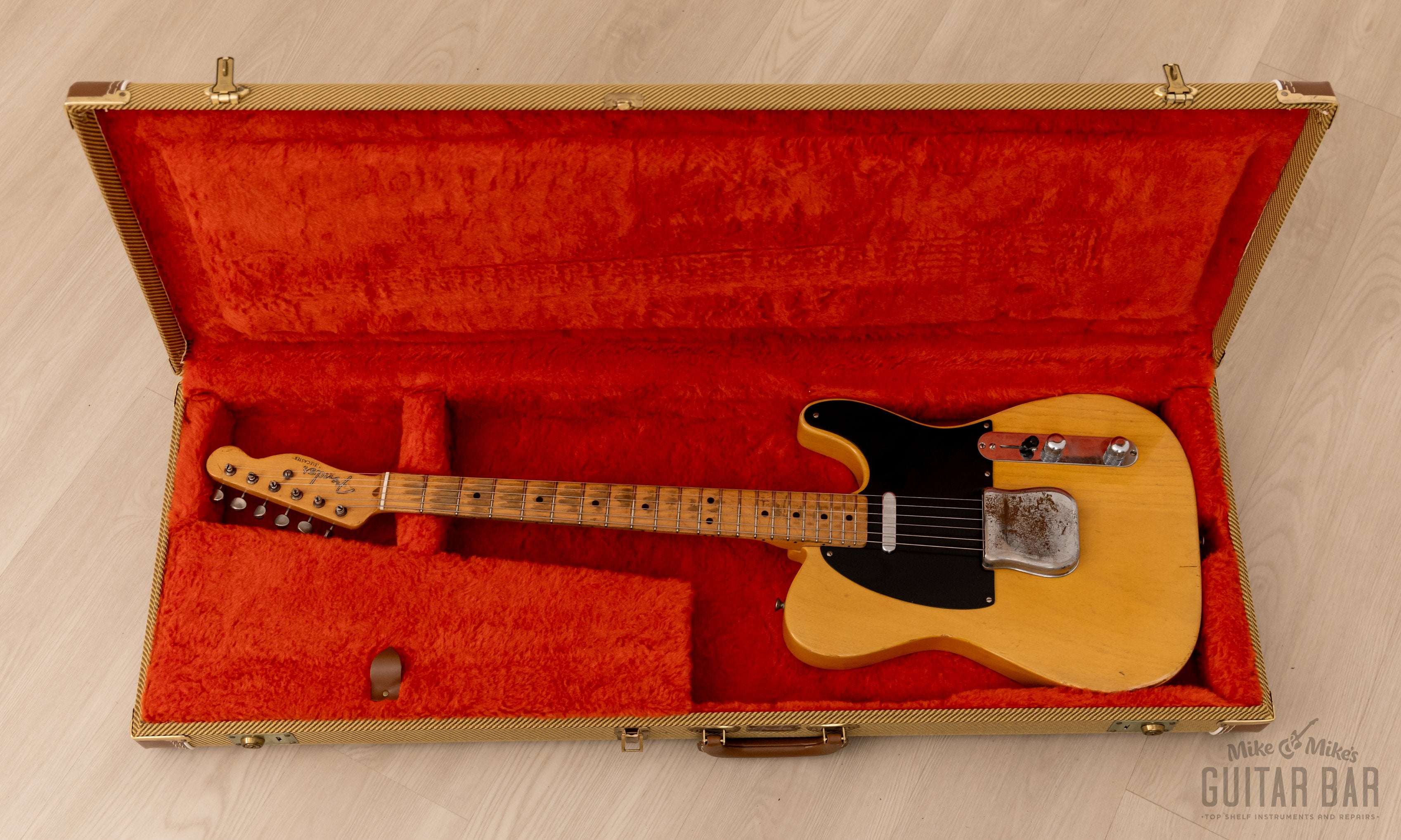1951 Fender Nocaster Vintage Electric Guitar Butterscotch w/ Tweed Case, Telecaster