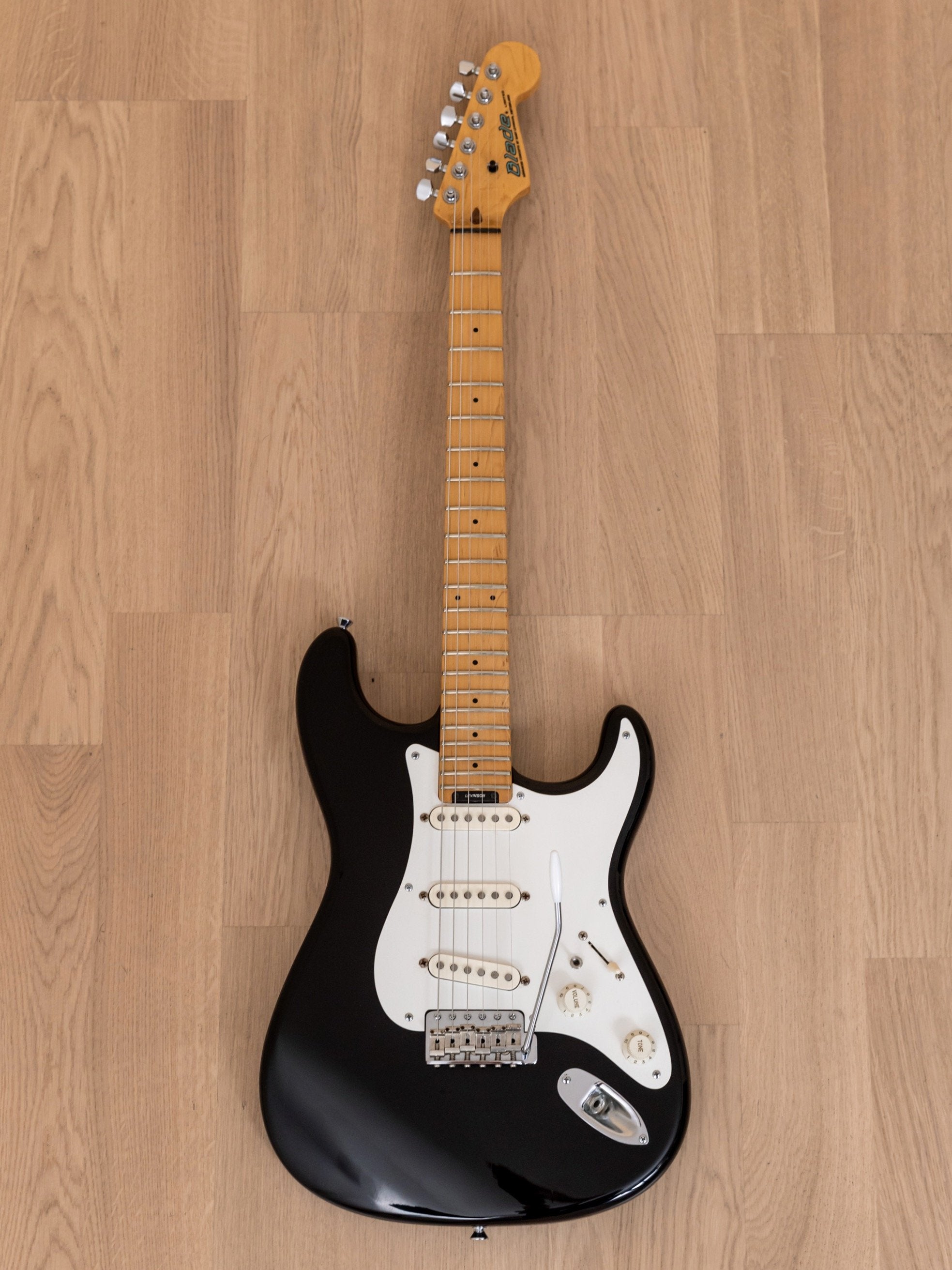 1990s Levinson Blade Texas Standard Vintage S-Style Electric Guitar Black,  Japan