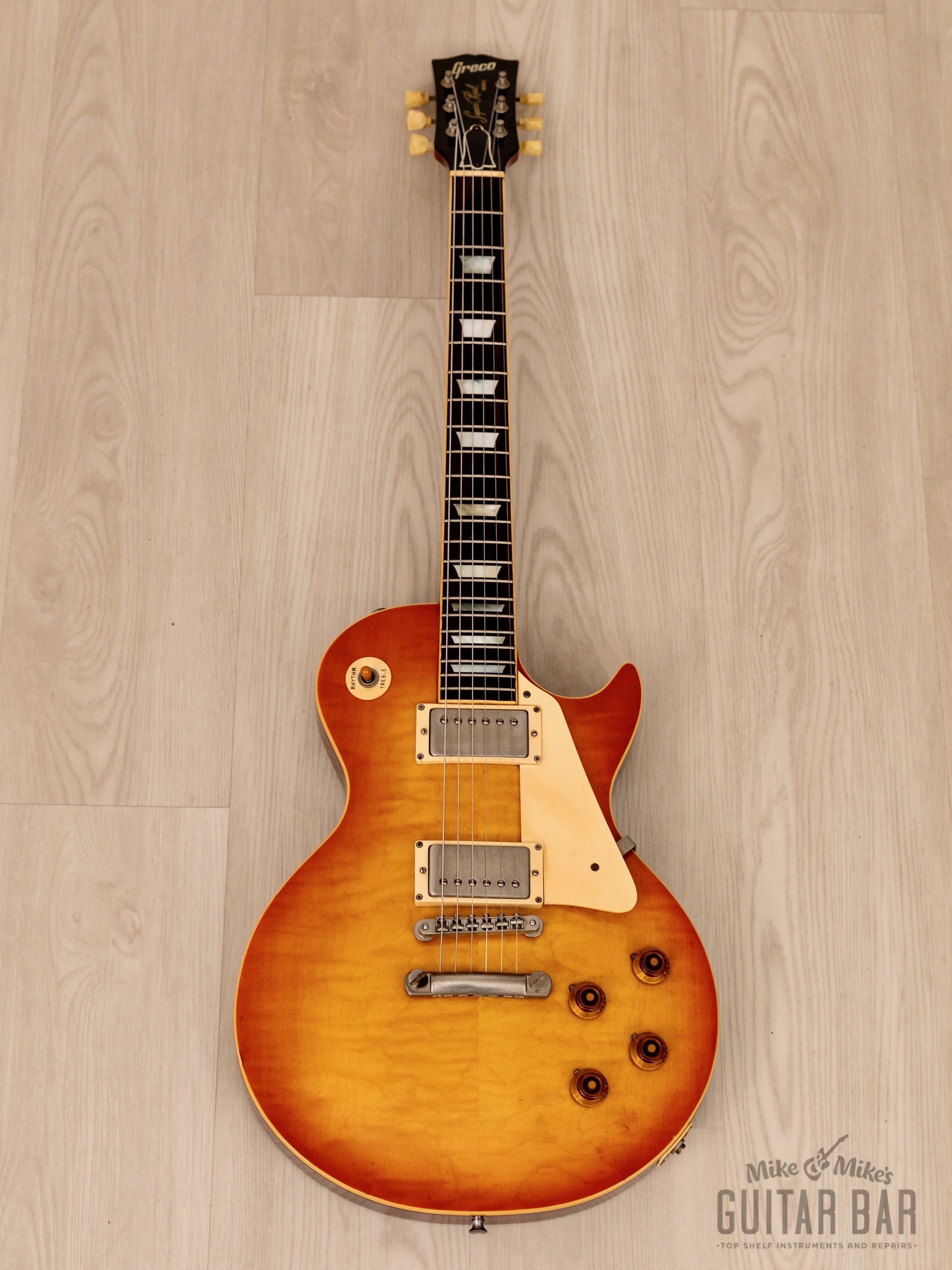 1980 Greco Super Real EGF1200 Sunburst Lacquer Finish w/ Dry Z PAFs &  Brazilian Board, Japan