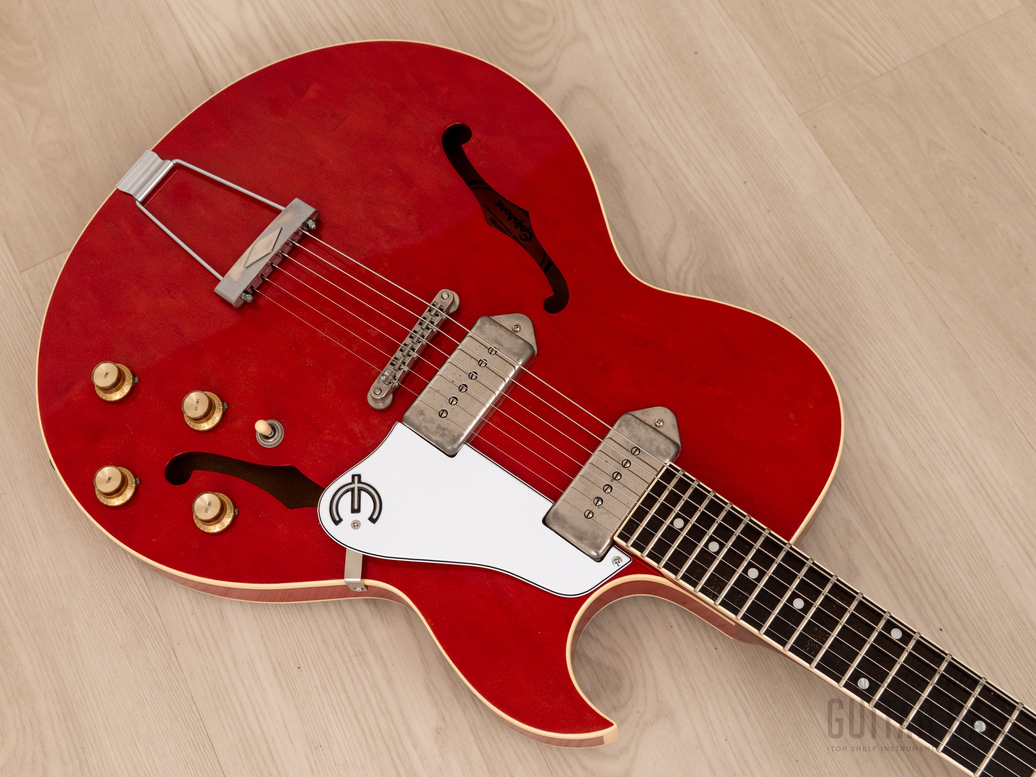 1991 Epiphone Sorrento ES-930J Hollowbody Electric Guitar Cherry w/ Case &  Tag, Japan Terada