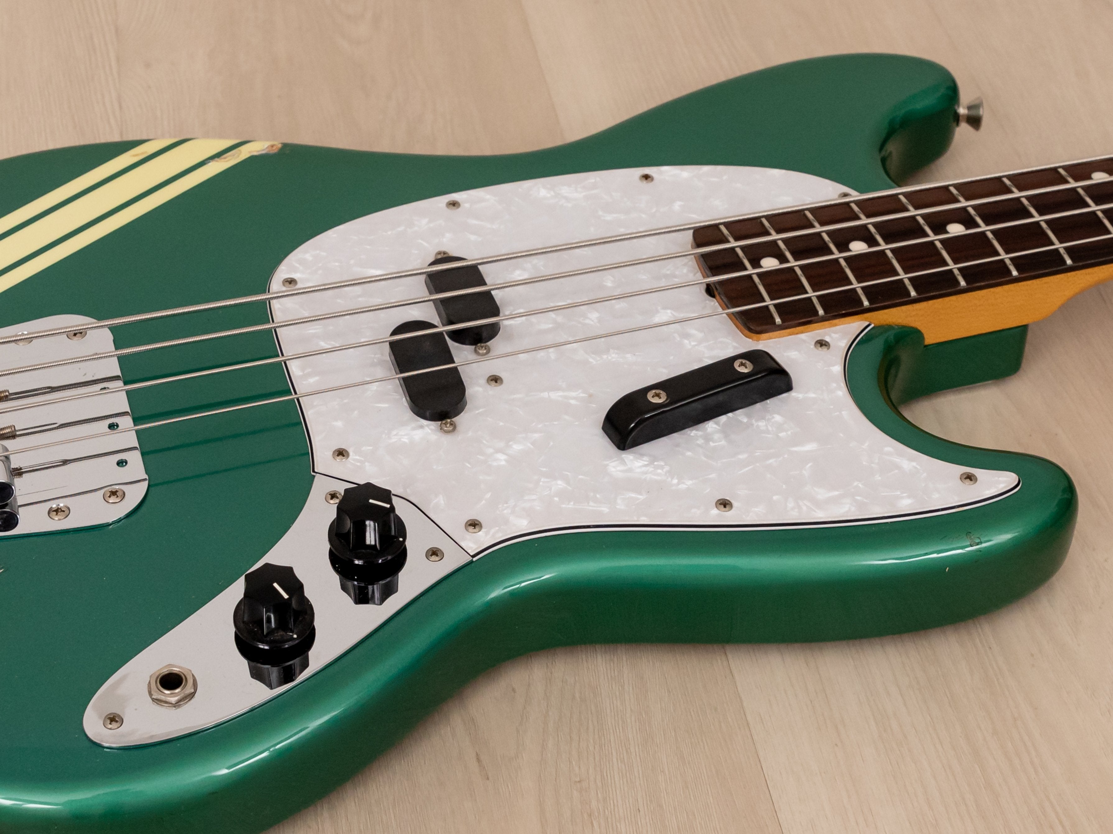 2005 Fender Competition Mustang Bass '69 Vintage Reissue MB-SD/CO Ocean Turquoise, Japan CIJ