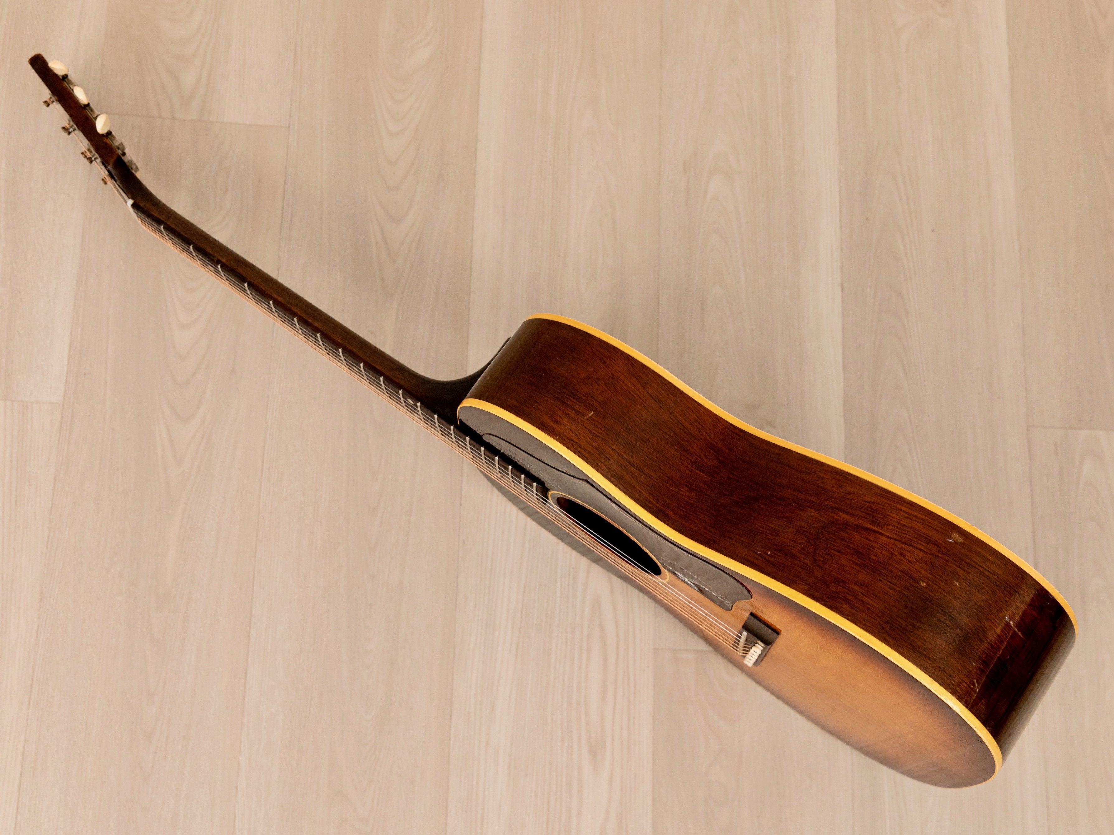 1959 Gibson LG-1 Vintage Acoustic Guitar Sunburst w/ Case, K&K Pickup