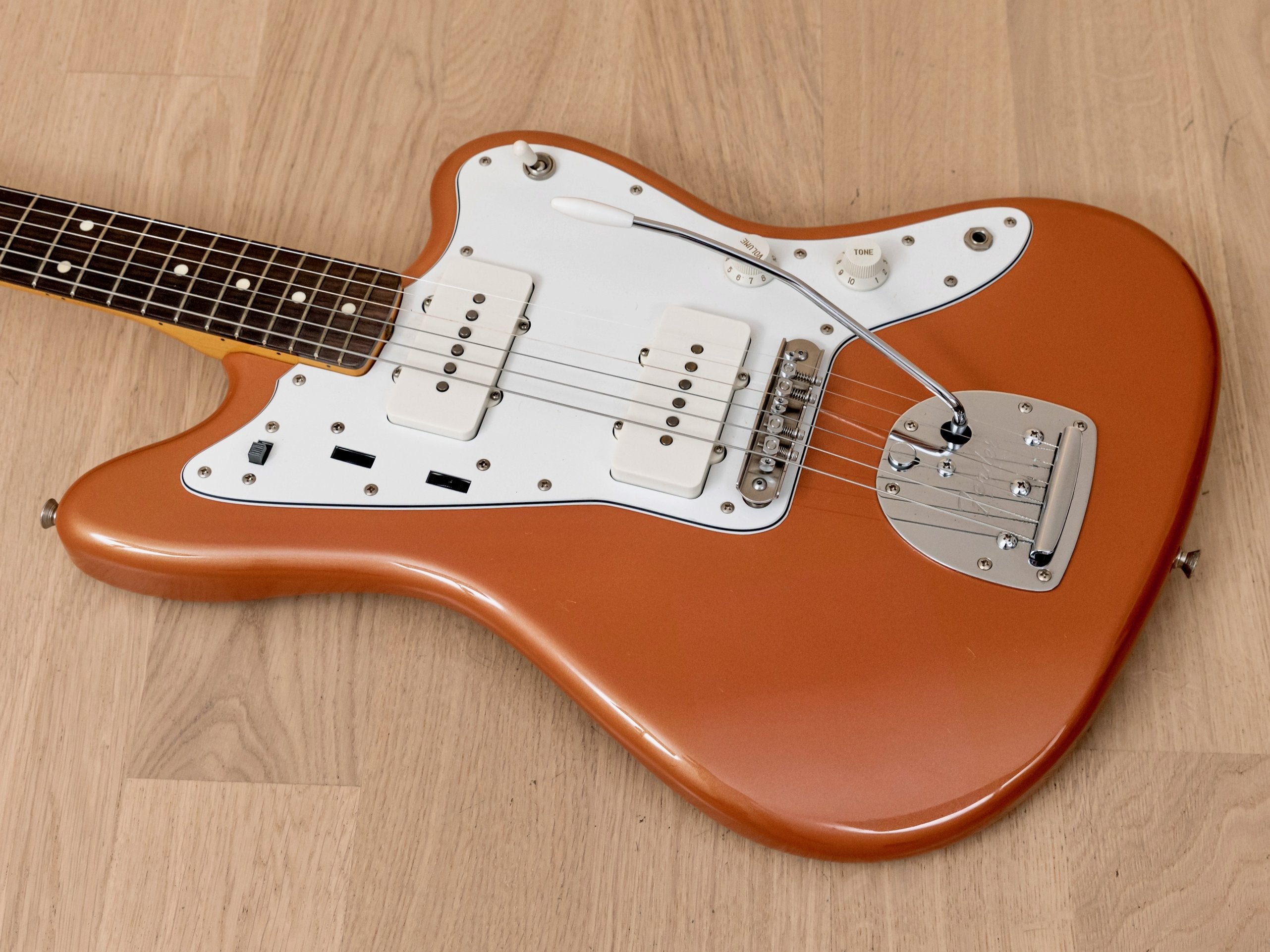 1994 Fender '62 Jazzmaster Burgundy Mist w/ Headstock, Collector-Grade w/ Lollar, Mastery & Case, Japan MIJ Fujigen