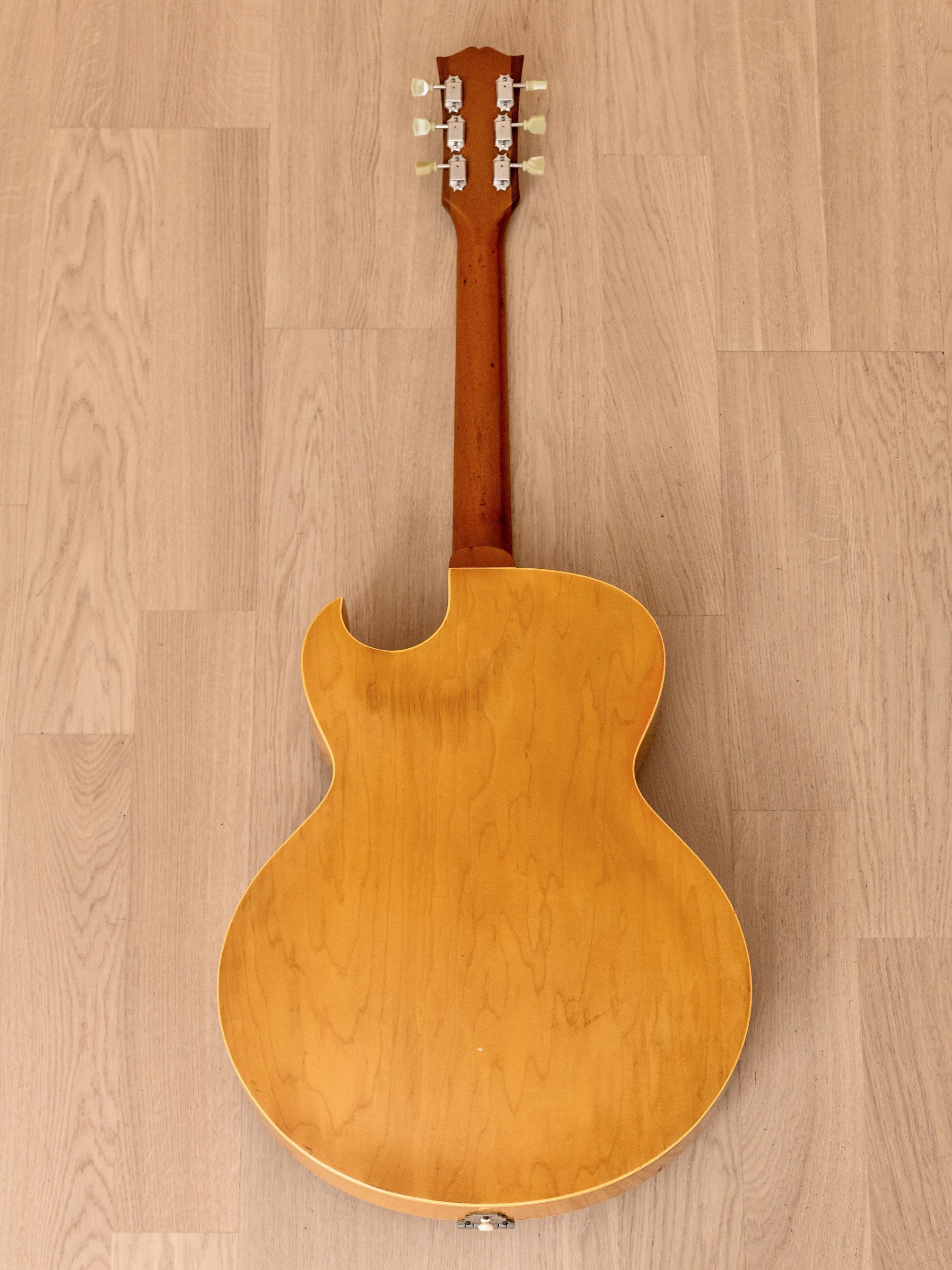1960 Gibson L-4C Carved Top Cutaway Vintage Archtop Acoustic Guitar Blonde w/ Case, Hangtag