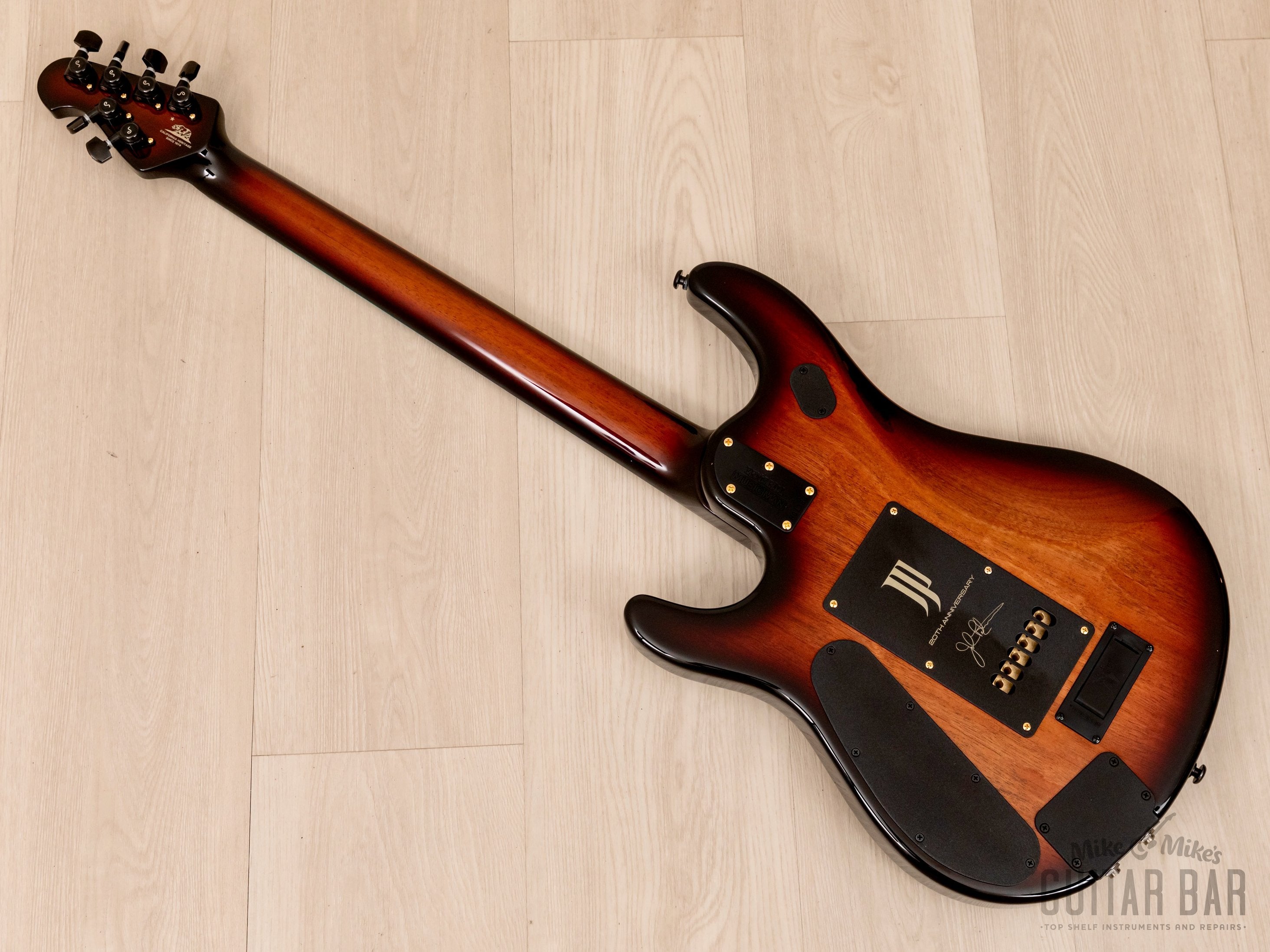 2021 Ernie Ball Music Man 20th Anniversary John Petrucci Signature JP6 Honey Butter Burst w/ Case, Hangtags