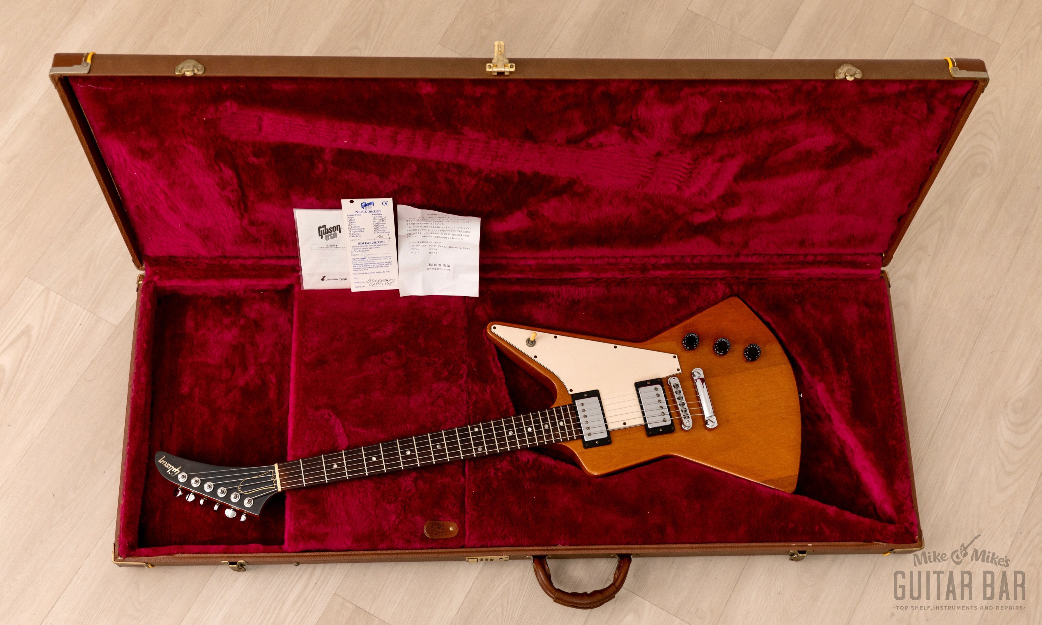 2001 Gibson Limited Edition Explorer Clapton Cut Yamano Special Order w/ Case & Tags