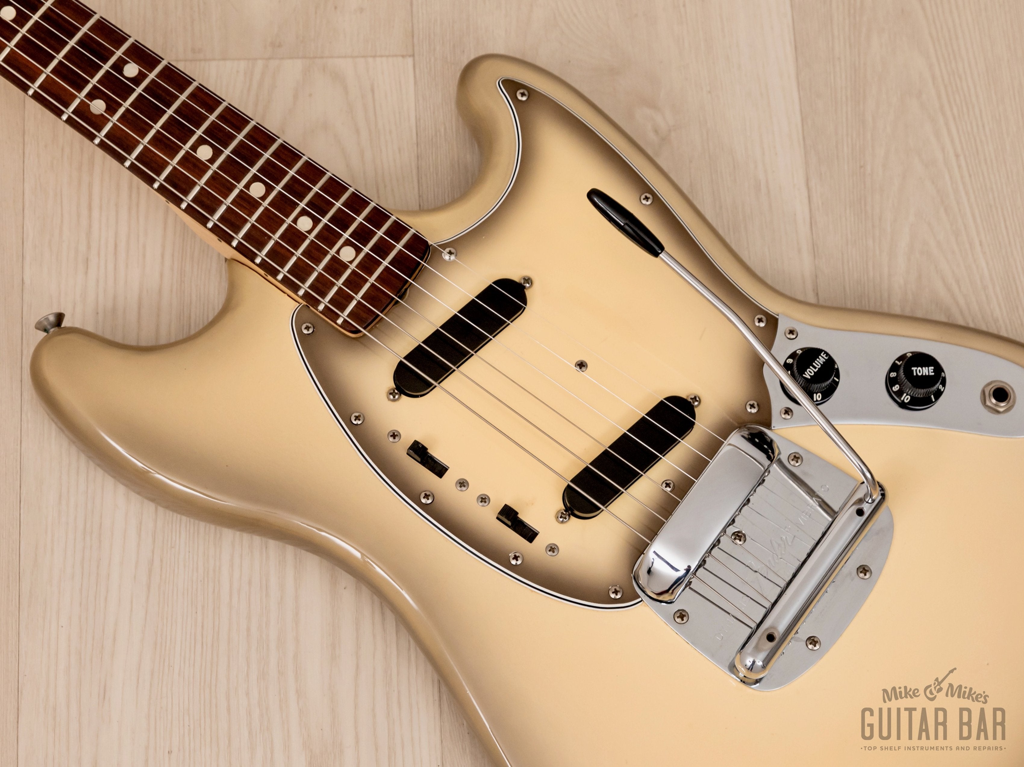1978 Fender Mustang Vintage Electric Guitar Antigua, Collector Grade w/ Case