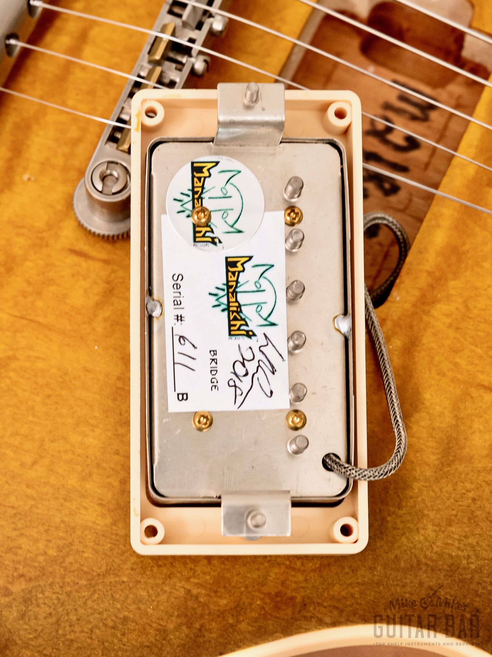 2018 Corsa Guitars Manalishi Flame Top Dirty Lemon Peter Green-Style w/ Case, COA