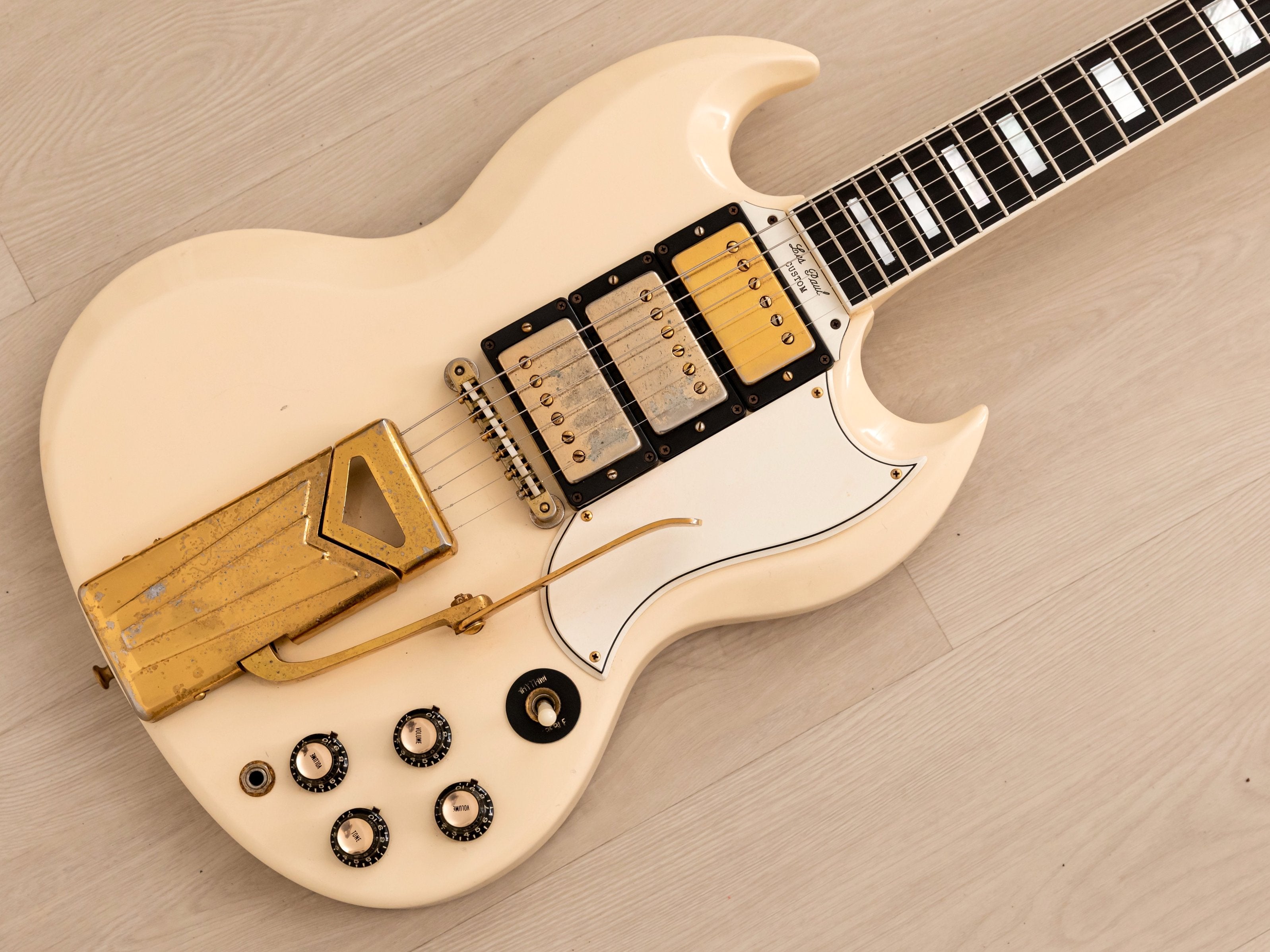 1961 Gibson Les Paul Custom SG Polaris White w/ PAF Pickups, Lifton Case