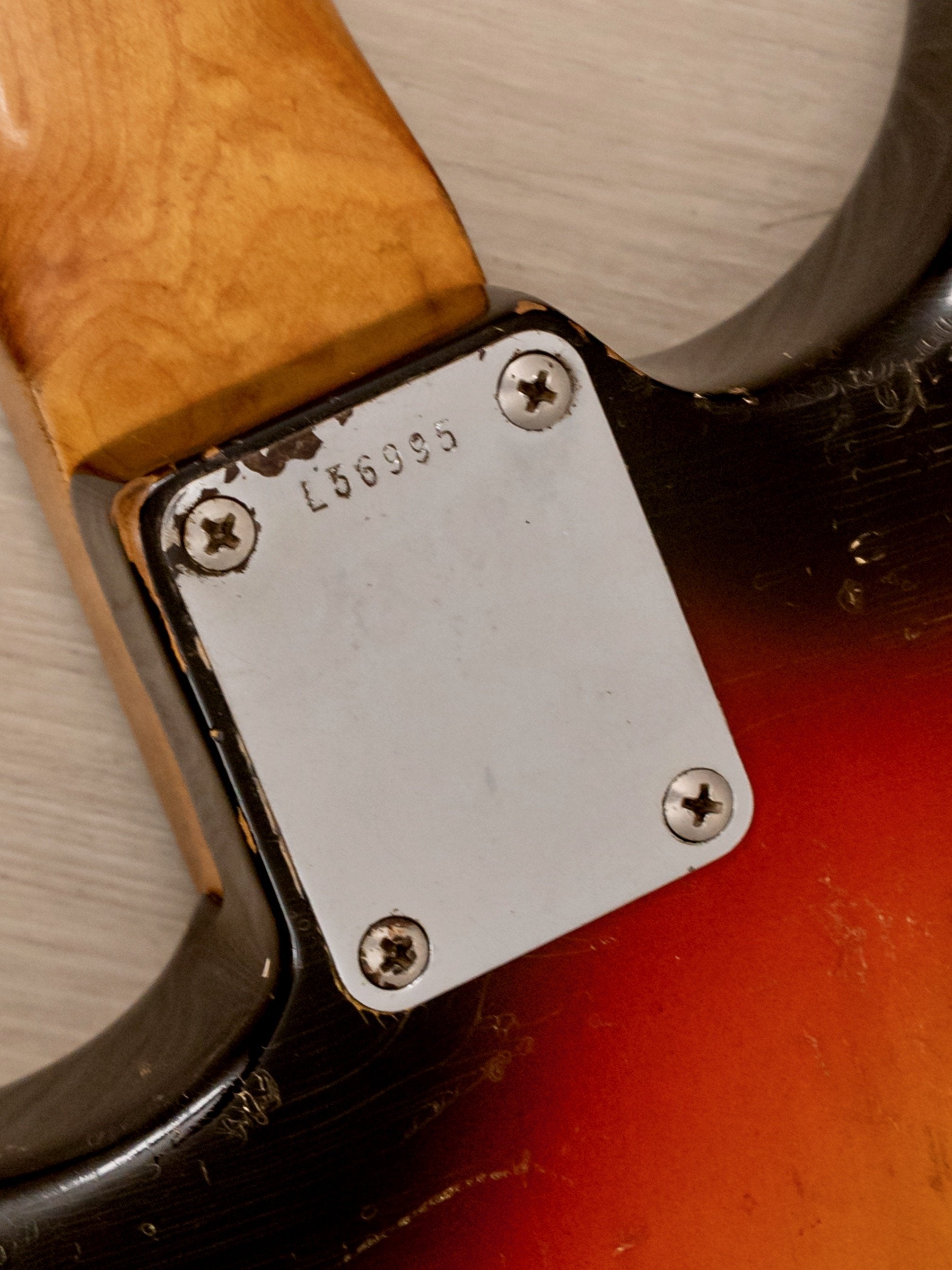 1965 Fender Stratocaster Vintage Electric Guitar Sunburst w/ 1964 Neck Date, Case