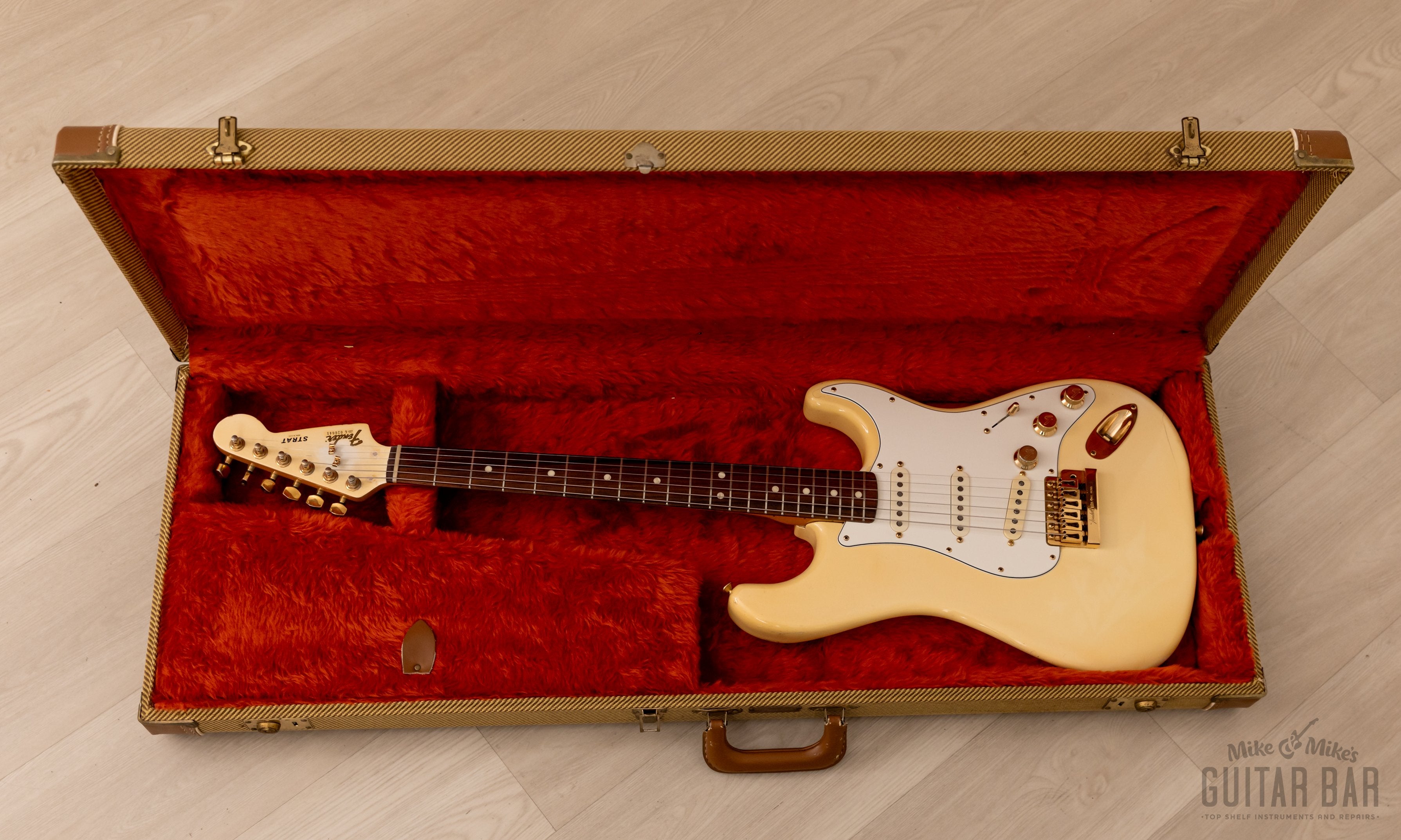 1981 Fender The Strat Dan Smith Stratocaster USA-Made, Olympic White w/ Gold Hardware, Case
