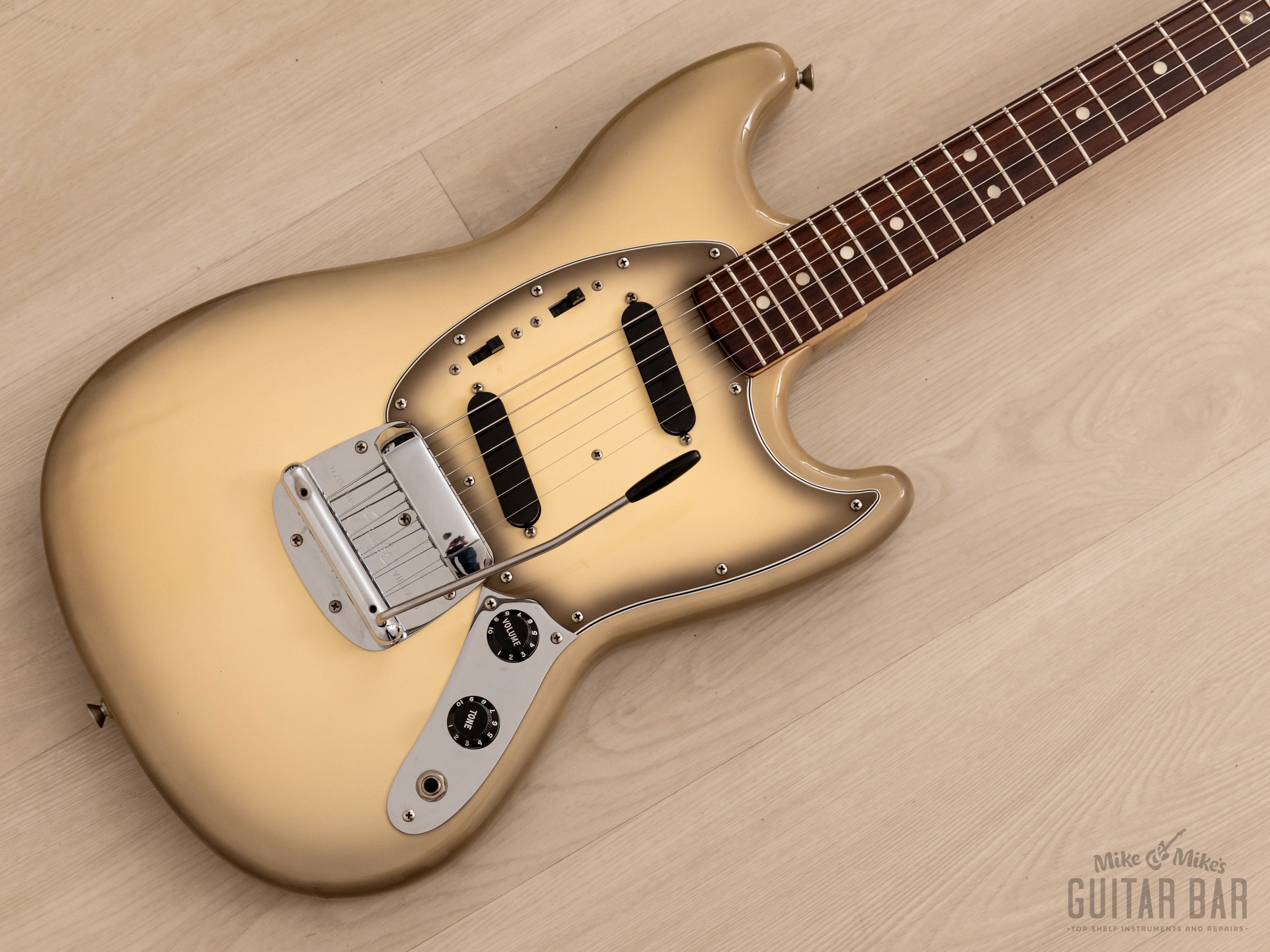 1978 Fender Mustang Vintage Electric Guitar Antigua, Collector Grade w/ Case