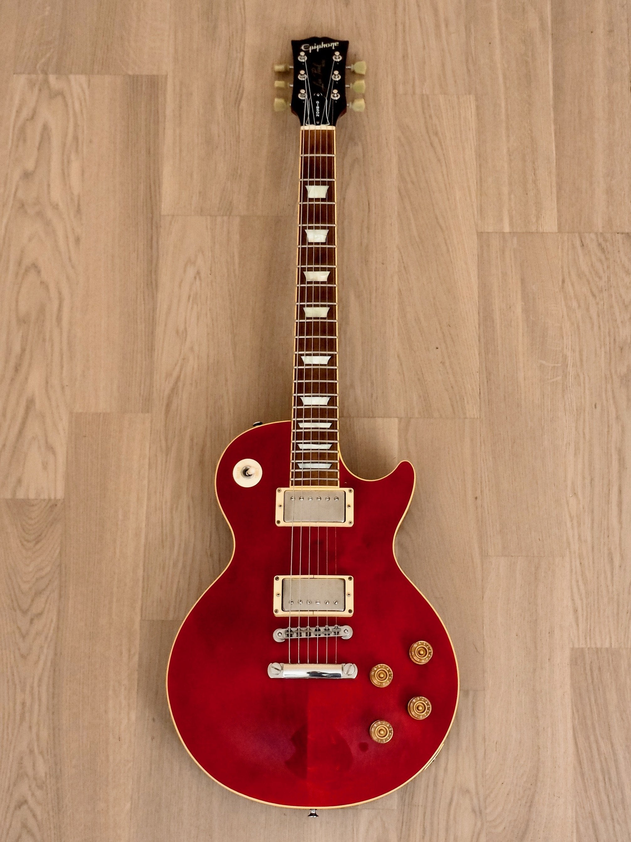 2001 Epiphone by Gibson Les Paul Standard Cherry w/ Case, Japan Fujigen