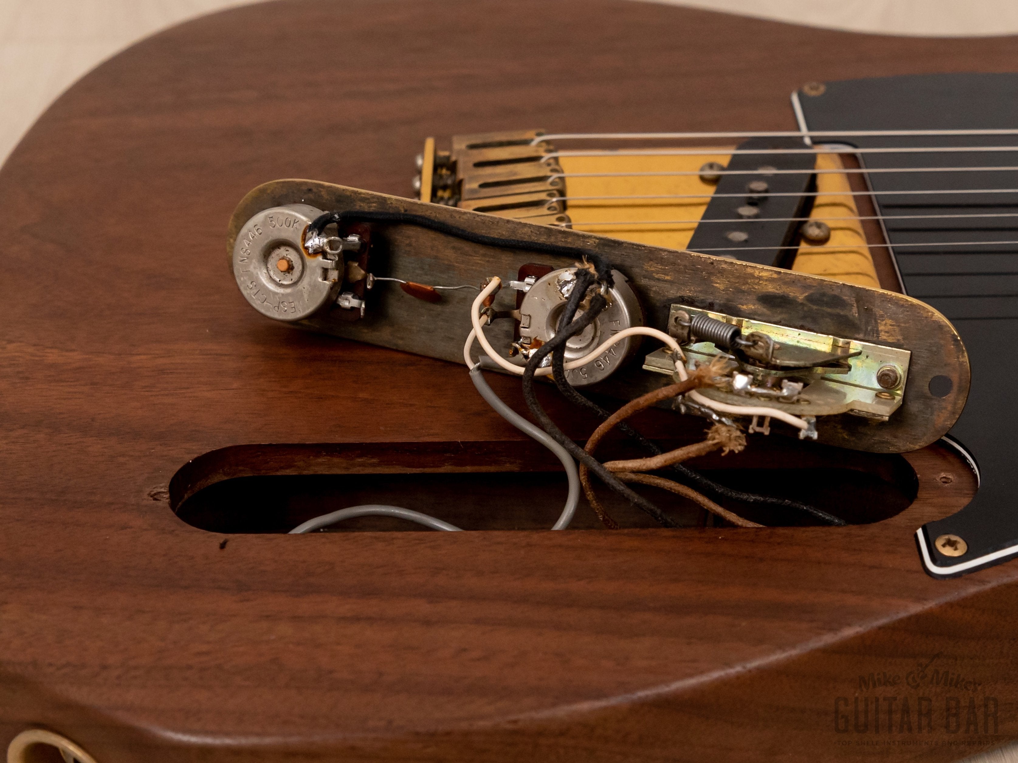 1984 ESP TE Model T-Style Vintage Guitar, Mahogany w/ Gold Hardware & USA Seymour Duncans, Japan