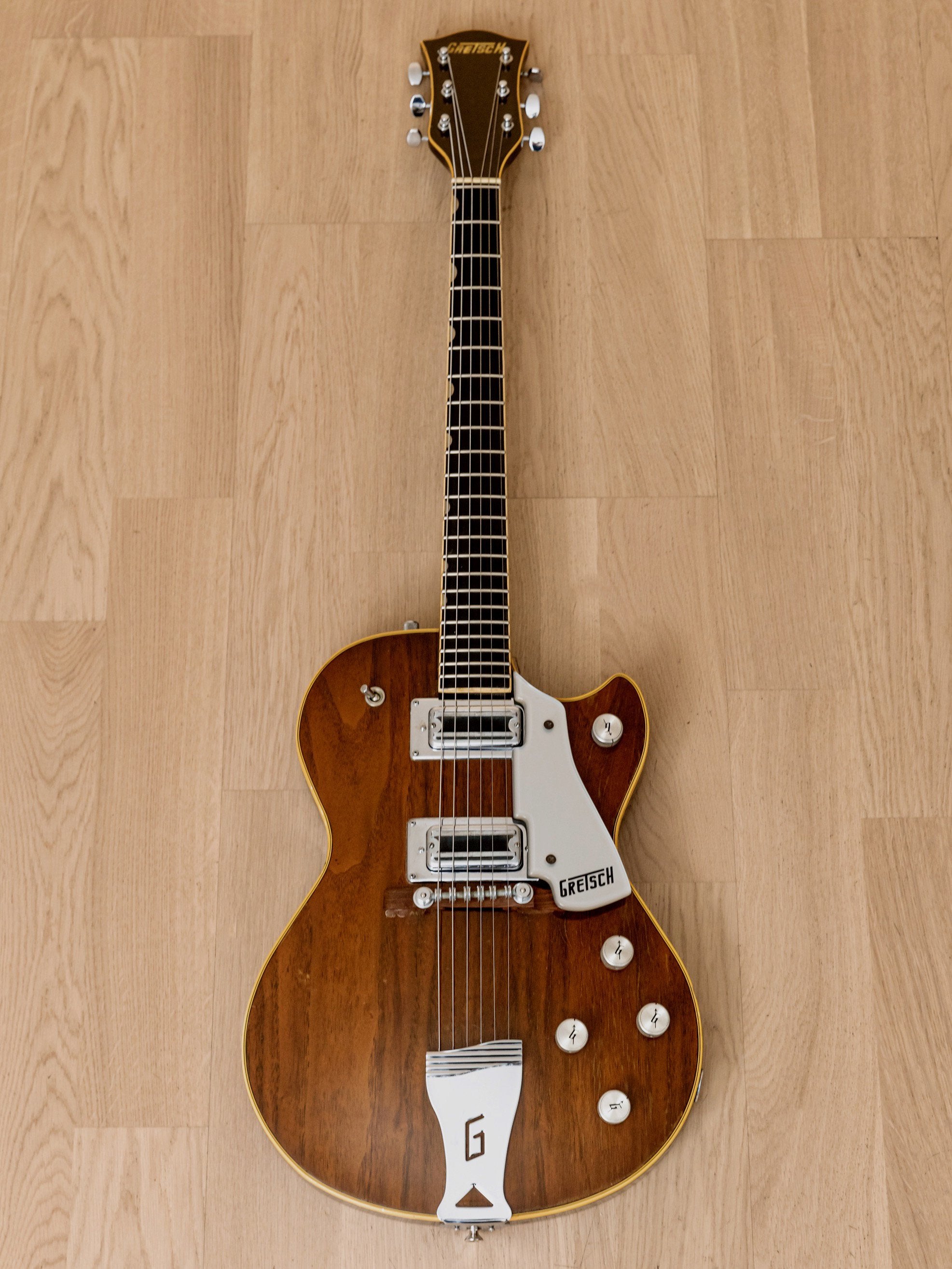 1975 Gretsch Roc Jet 7613 Vintage Electric Guitar, Walnut w/ SuperTron Pickups