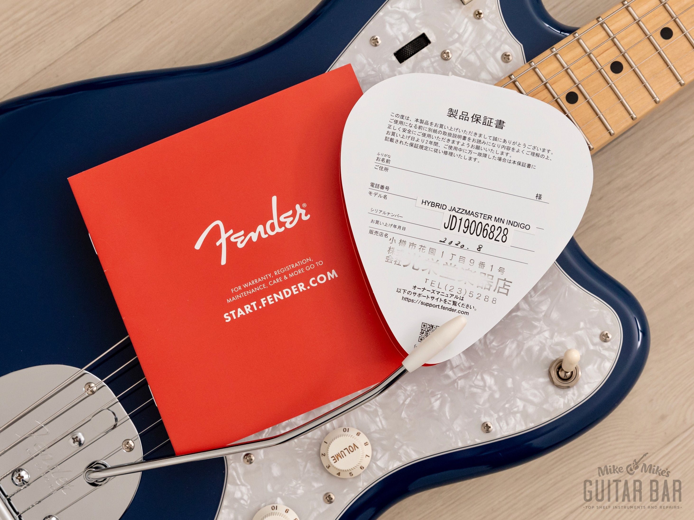 2019 Fender Hybrid Jazzmaster Indigo w/ Maple Fretboard & Hangtags, Japan MIJ
