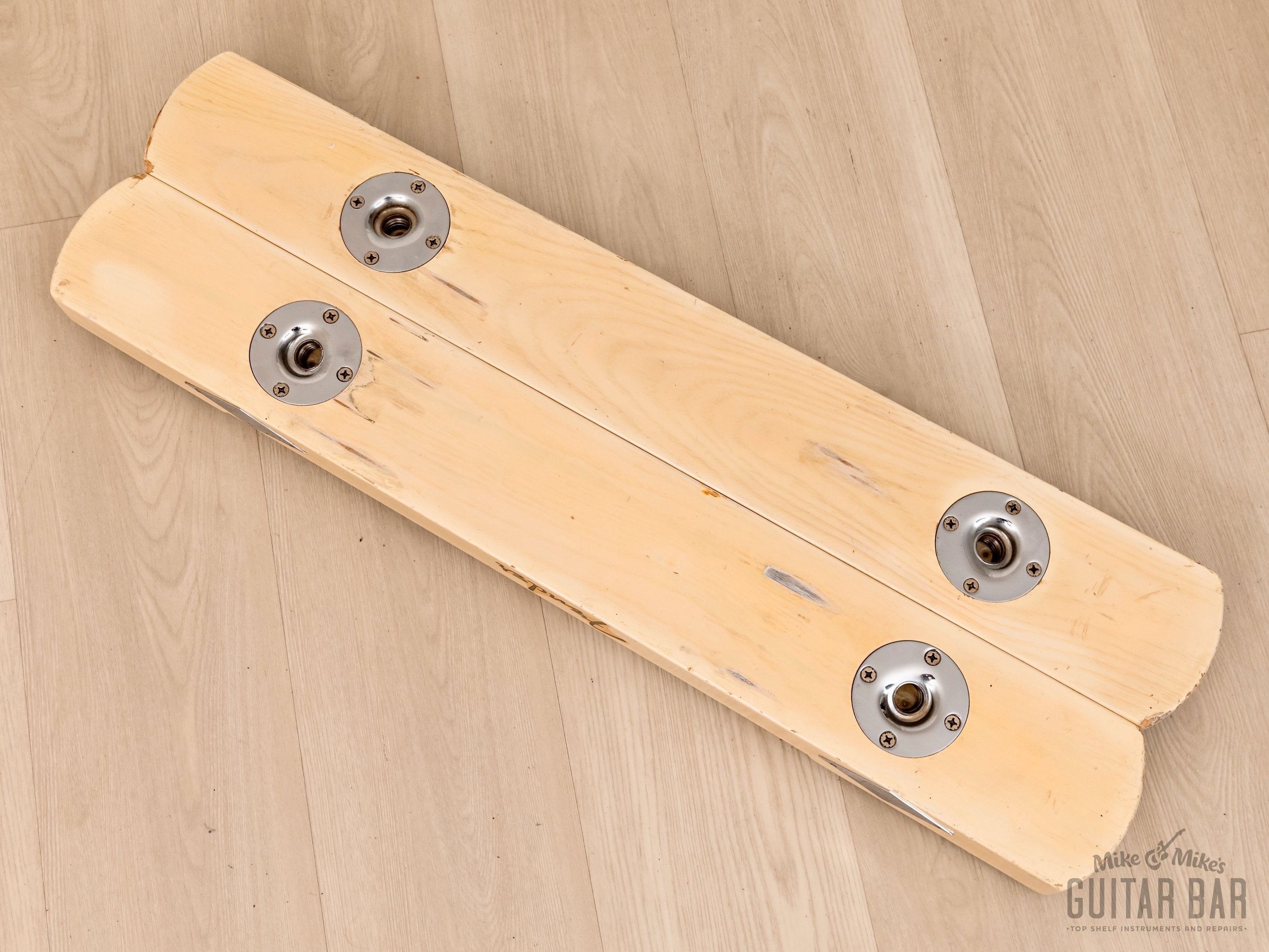 1955 Fender Stringmaster Dual 8 Console Lap Steel Double Neck Push Button, Blonde w/ Legs & Tweed Case