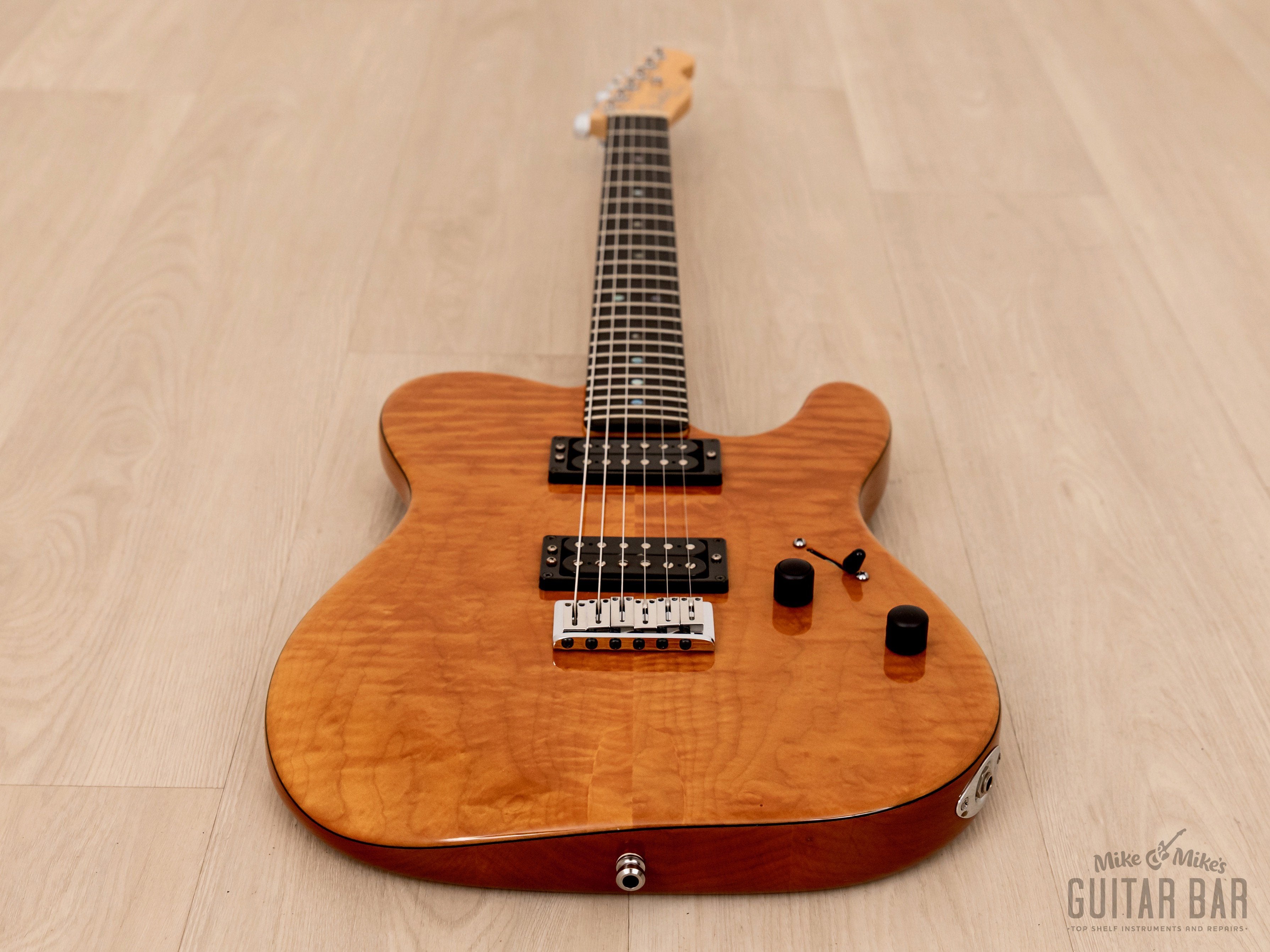 2004 Fender American Deluxe Telecaster QMT Quilt Maple Top HH, Near-Mint w/ Case, Tags