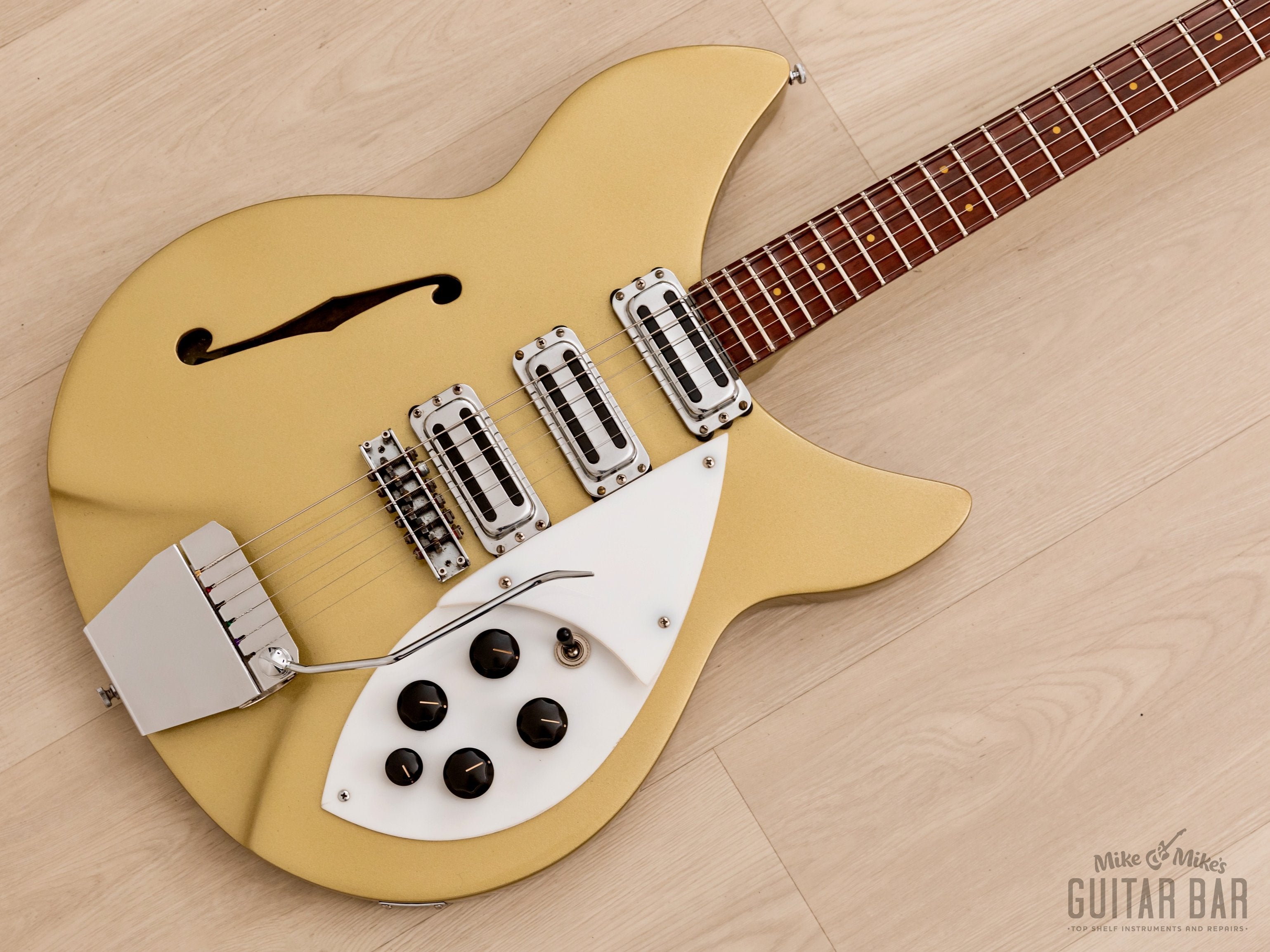 1964 Rickenbacker Export 345S Rose Morris 1998 Desert Gold w/ Case, Townshend Spec